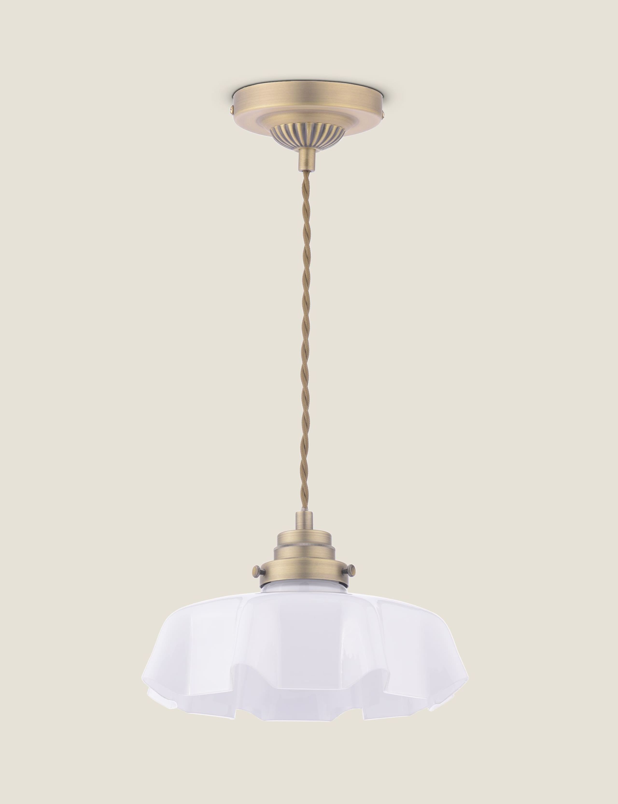 Banham Fluted Glass Pendant Light 3 of 6