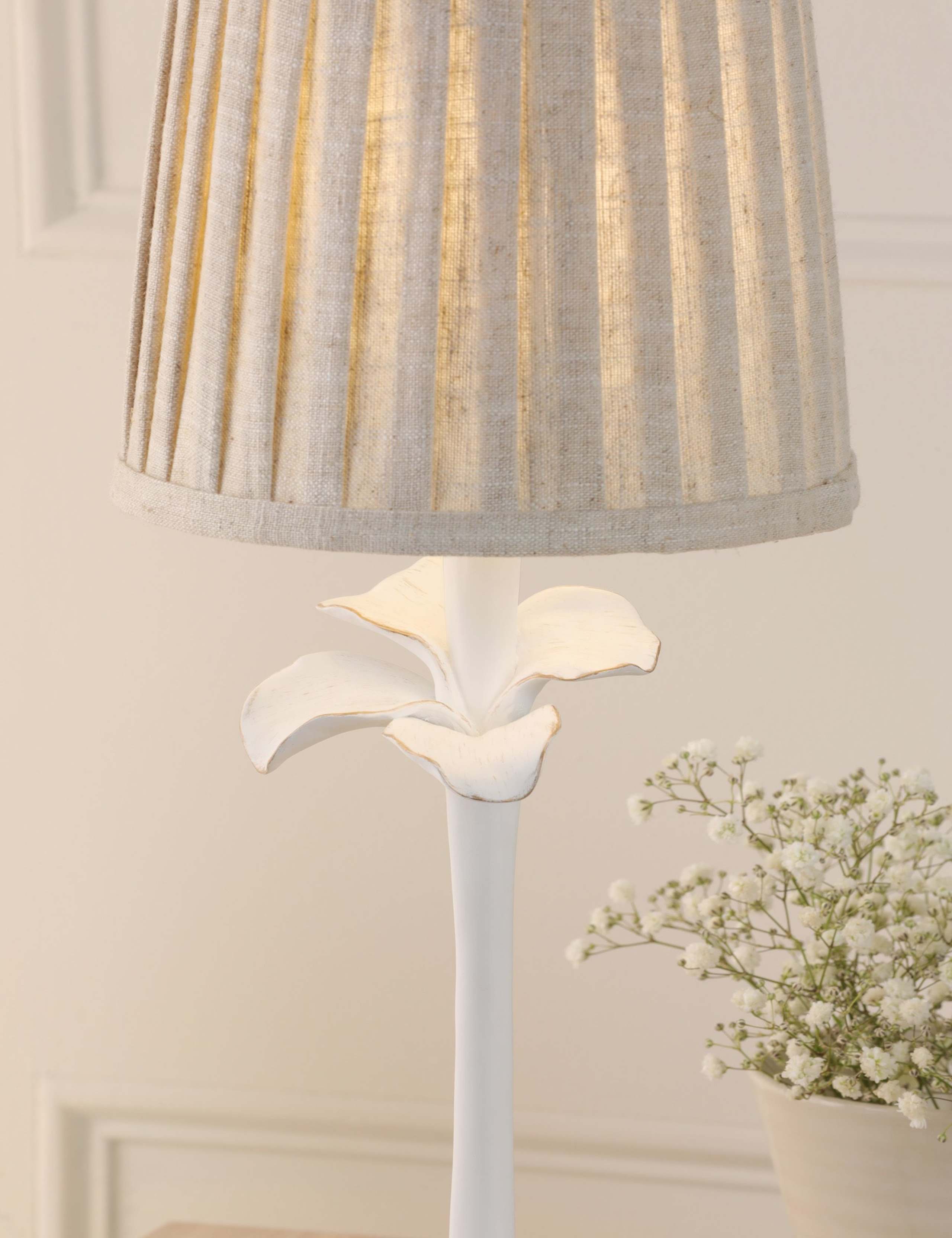 Eleni Floral Pleated Table Lamp 5 of 7