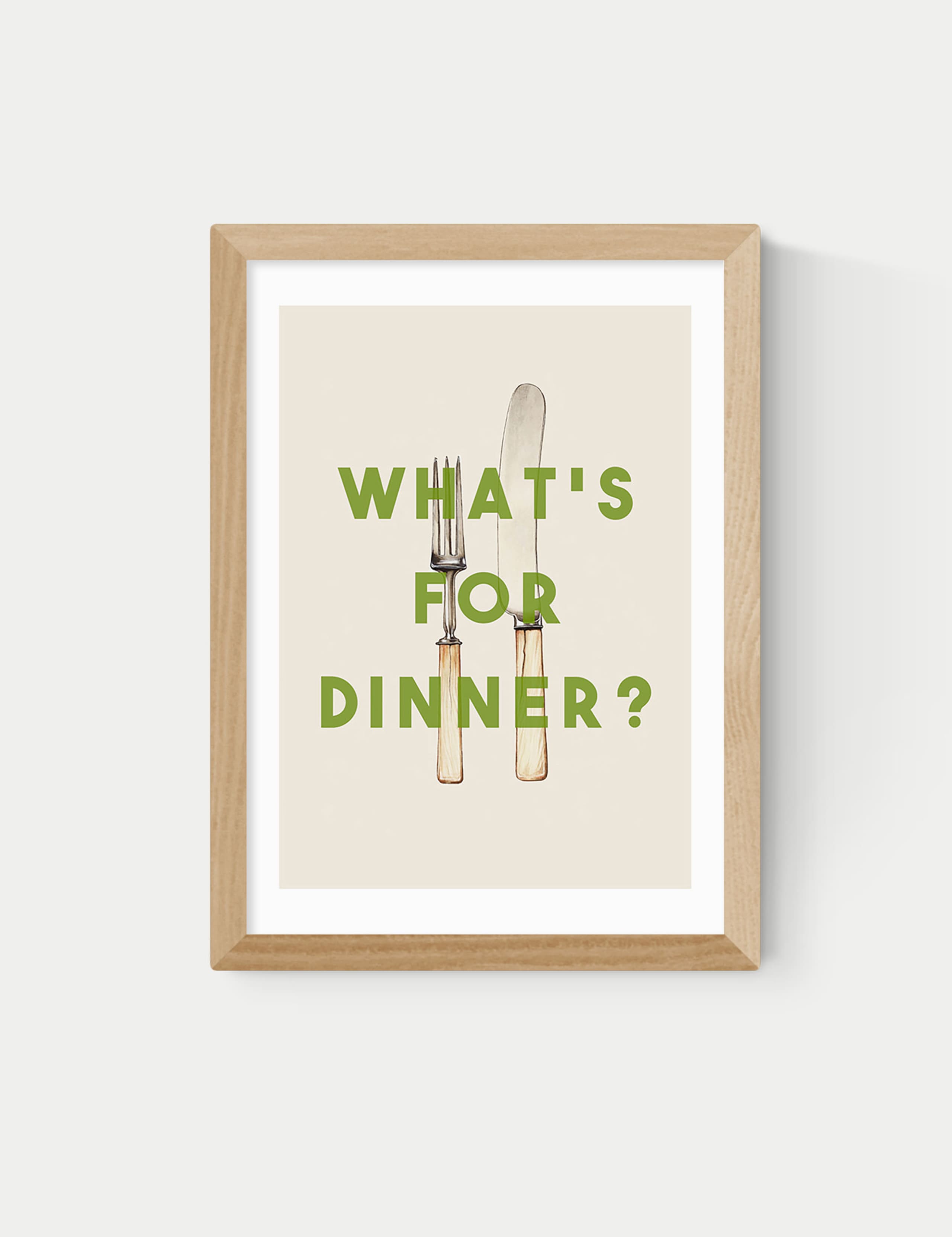 What's For Dinner Framed Art 1 of 3