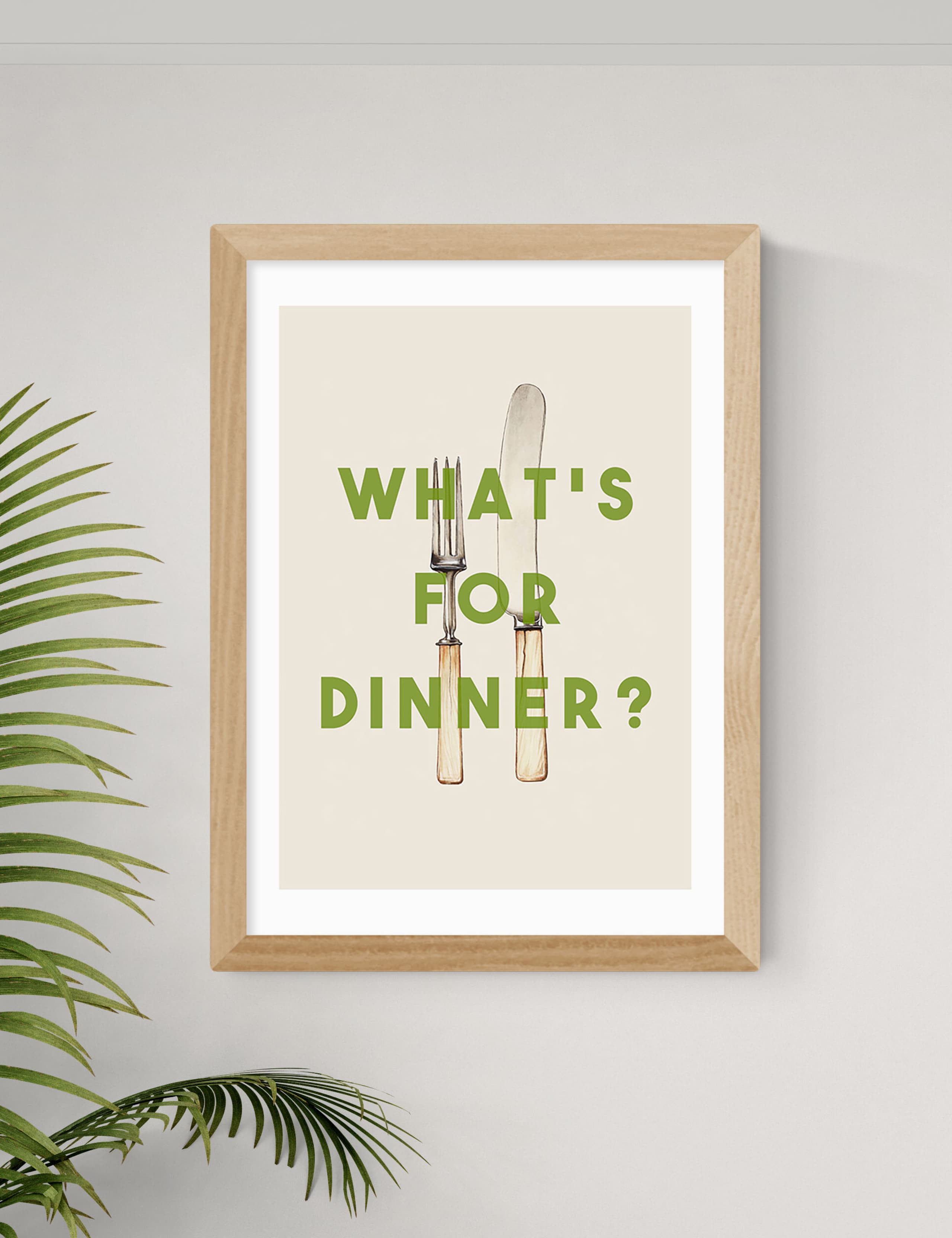 What's For Dinner Framed Art 2 of 3