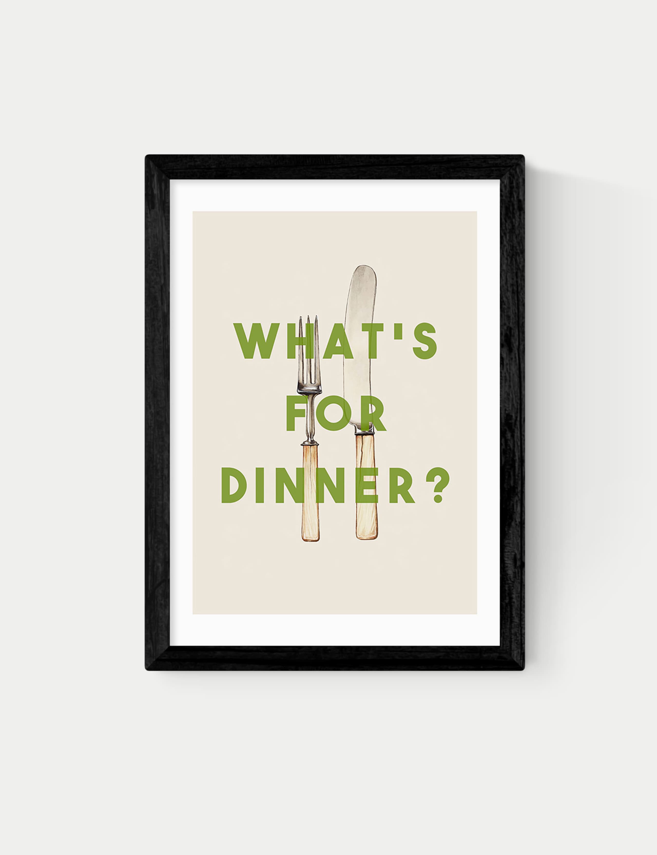 What's For Dinner Framed Art 1 of 3