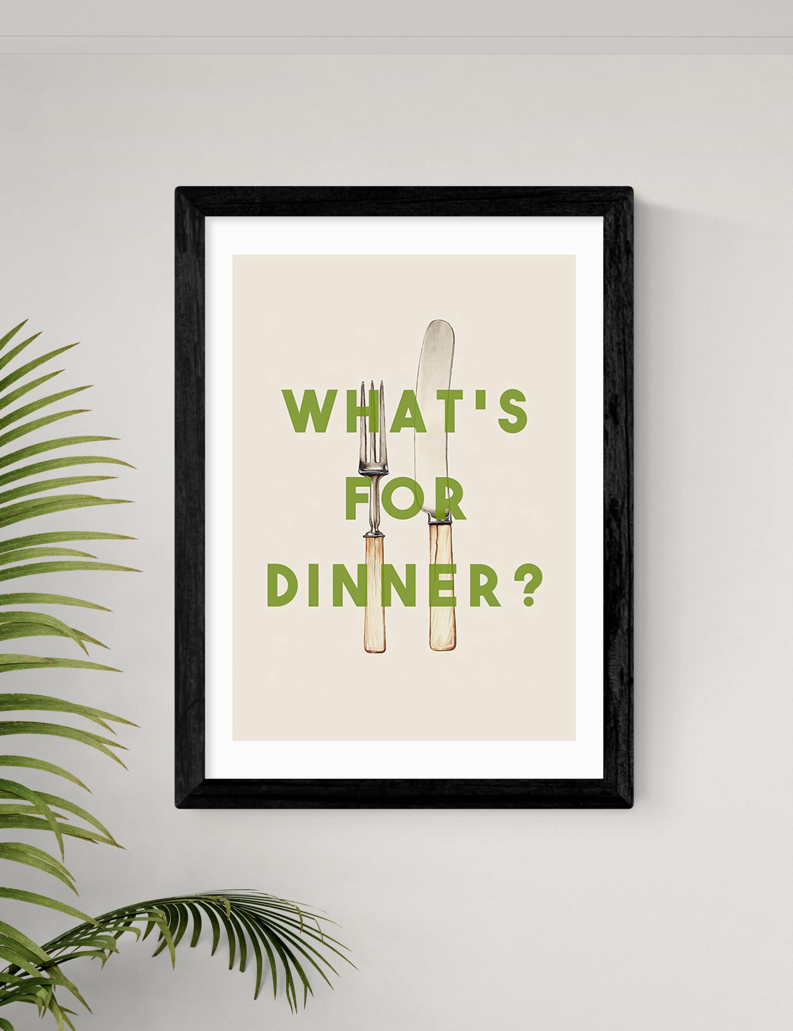 What's For Dinner Framed Art 2 of 3