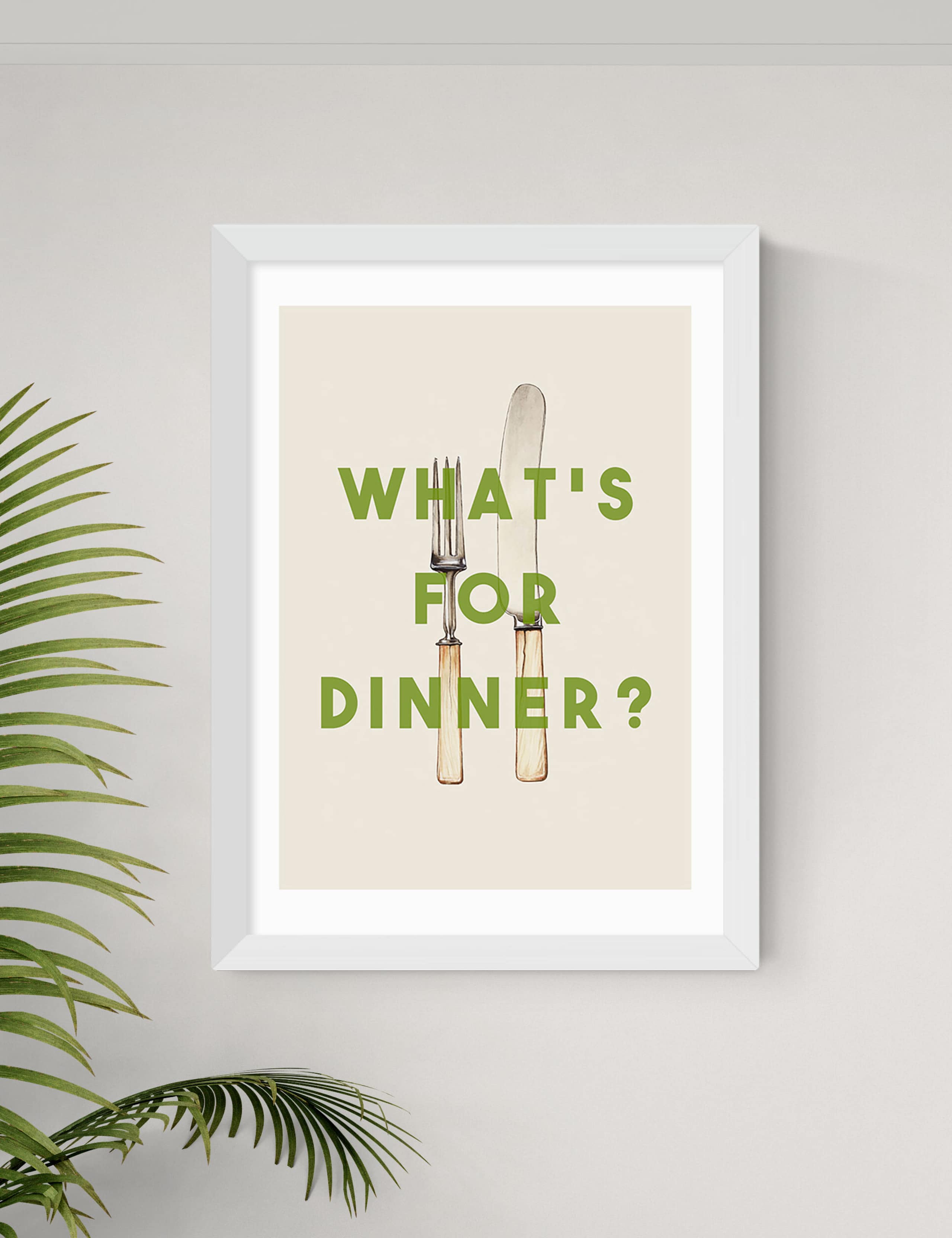 What's For Dinner Framed Art 2 of 3