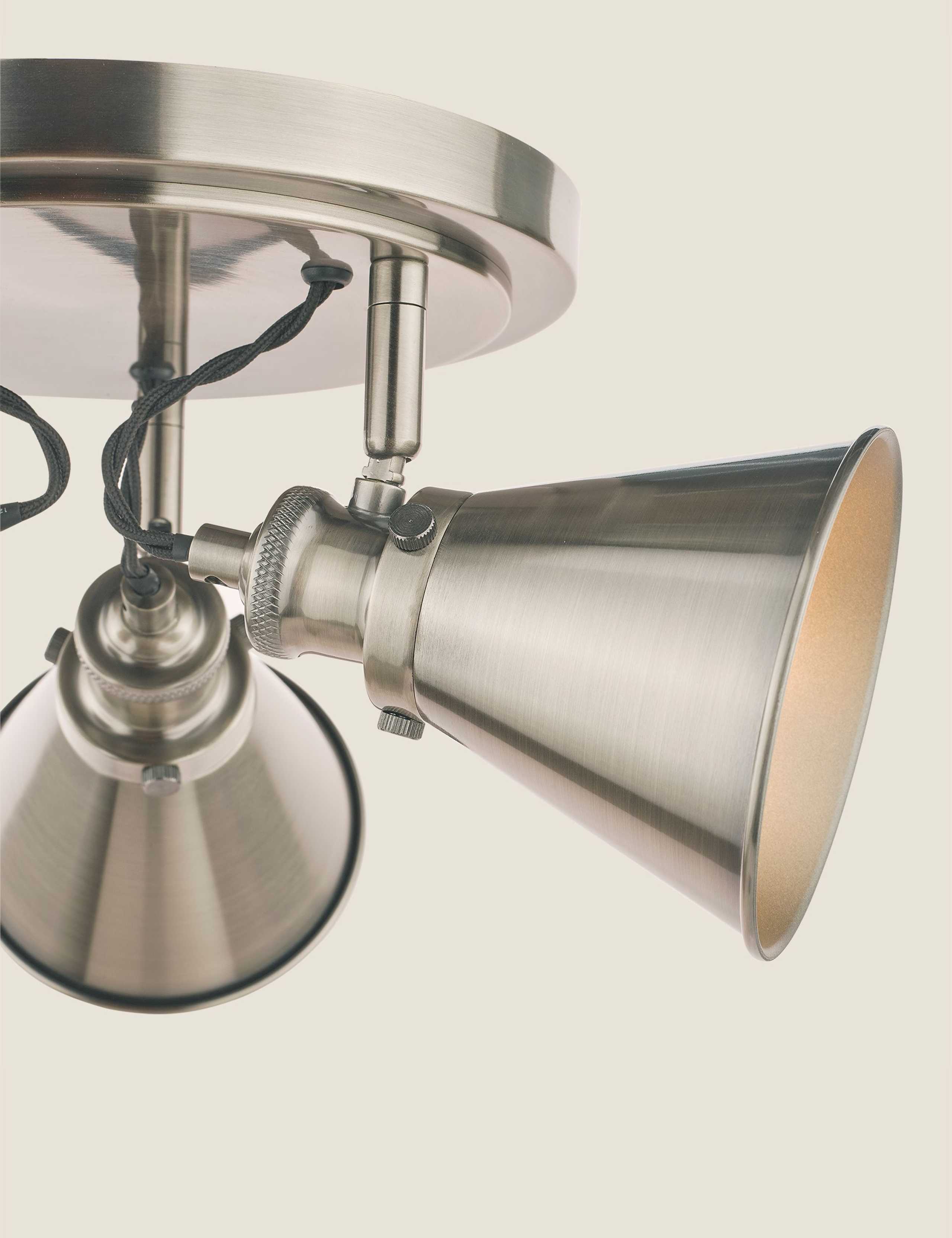 Rufus Metal 3 Light Plate Spotlight 6 of 6