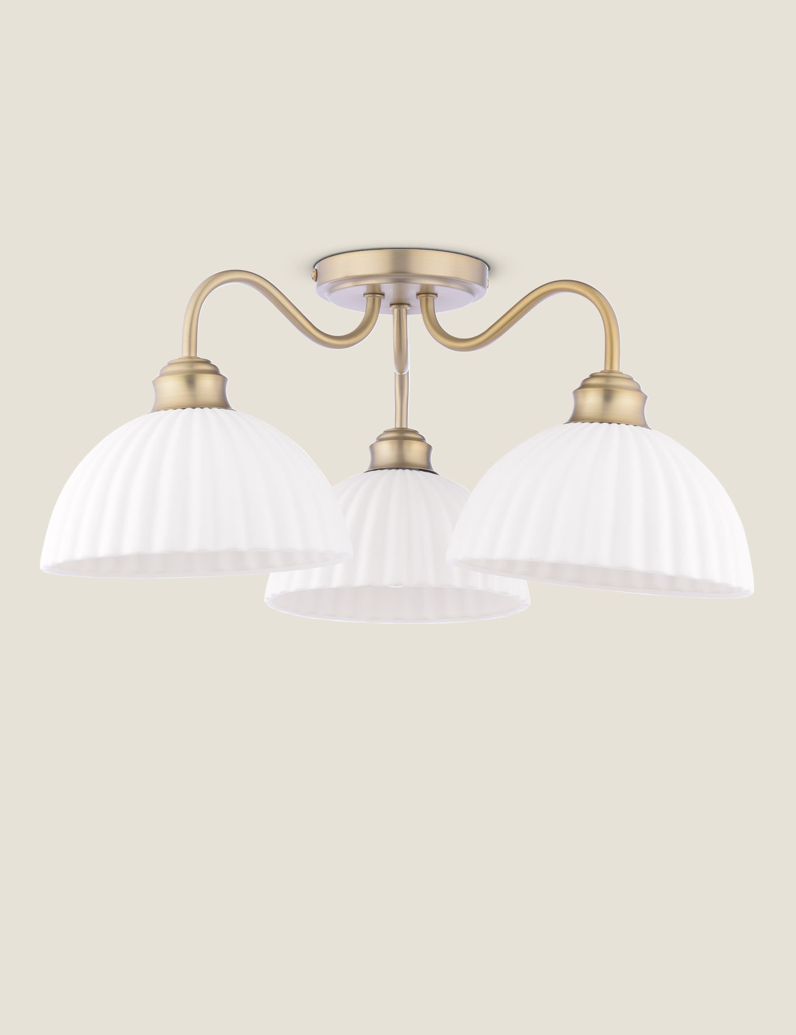 Durford 3 Light Semi Flush Ceiling Light 4 of 5