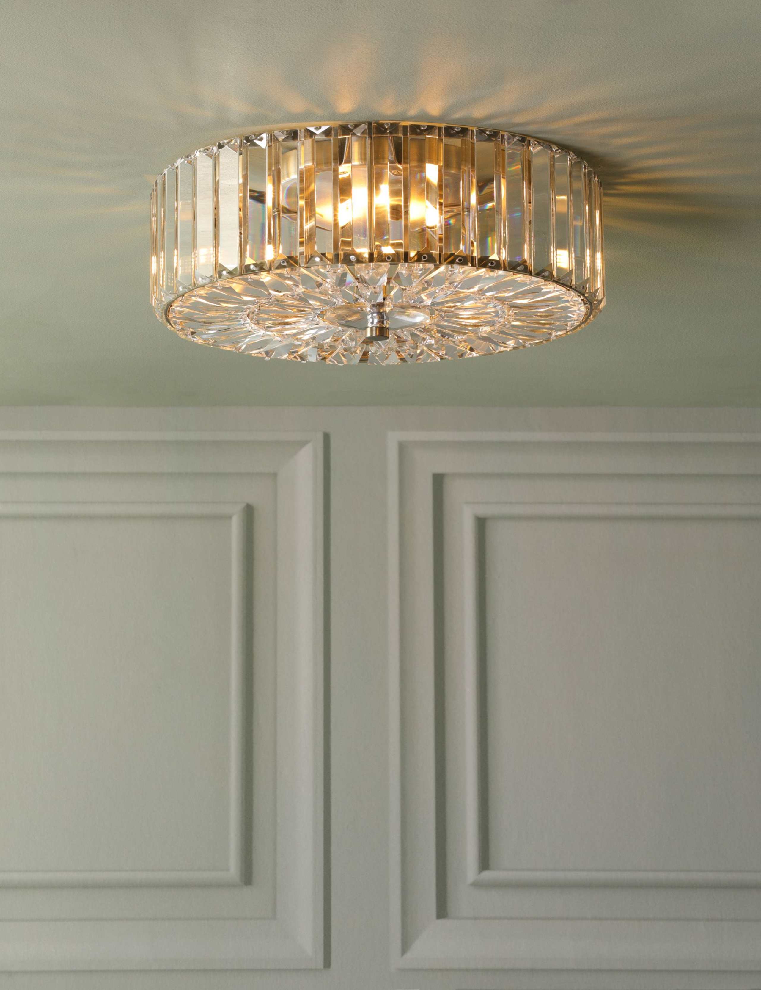 Fernhurst Crystal Flush Ceiling Light 3 of 6