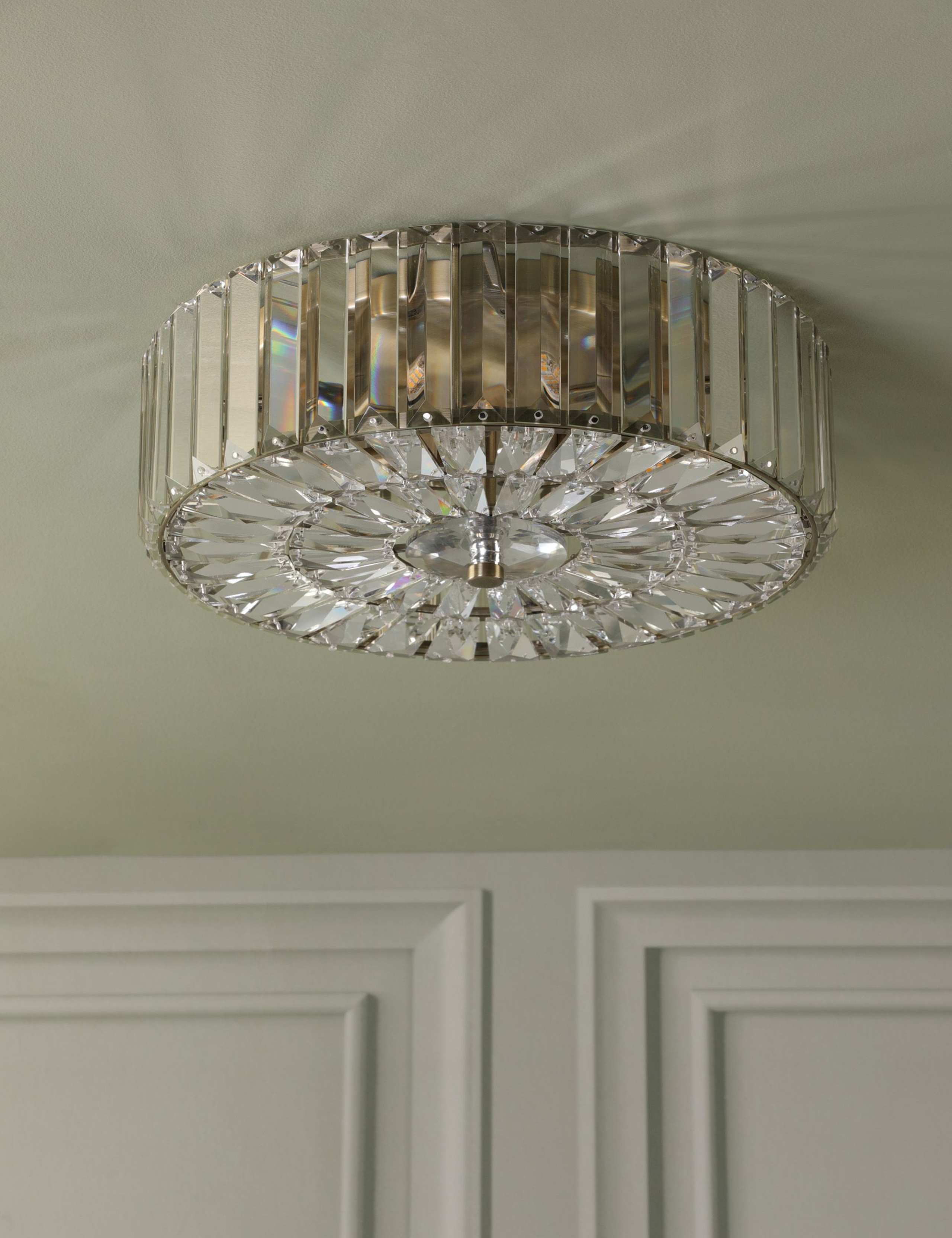 Fernhurst Crystal Flush Ceiling Light 5 of 6