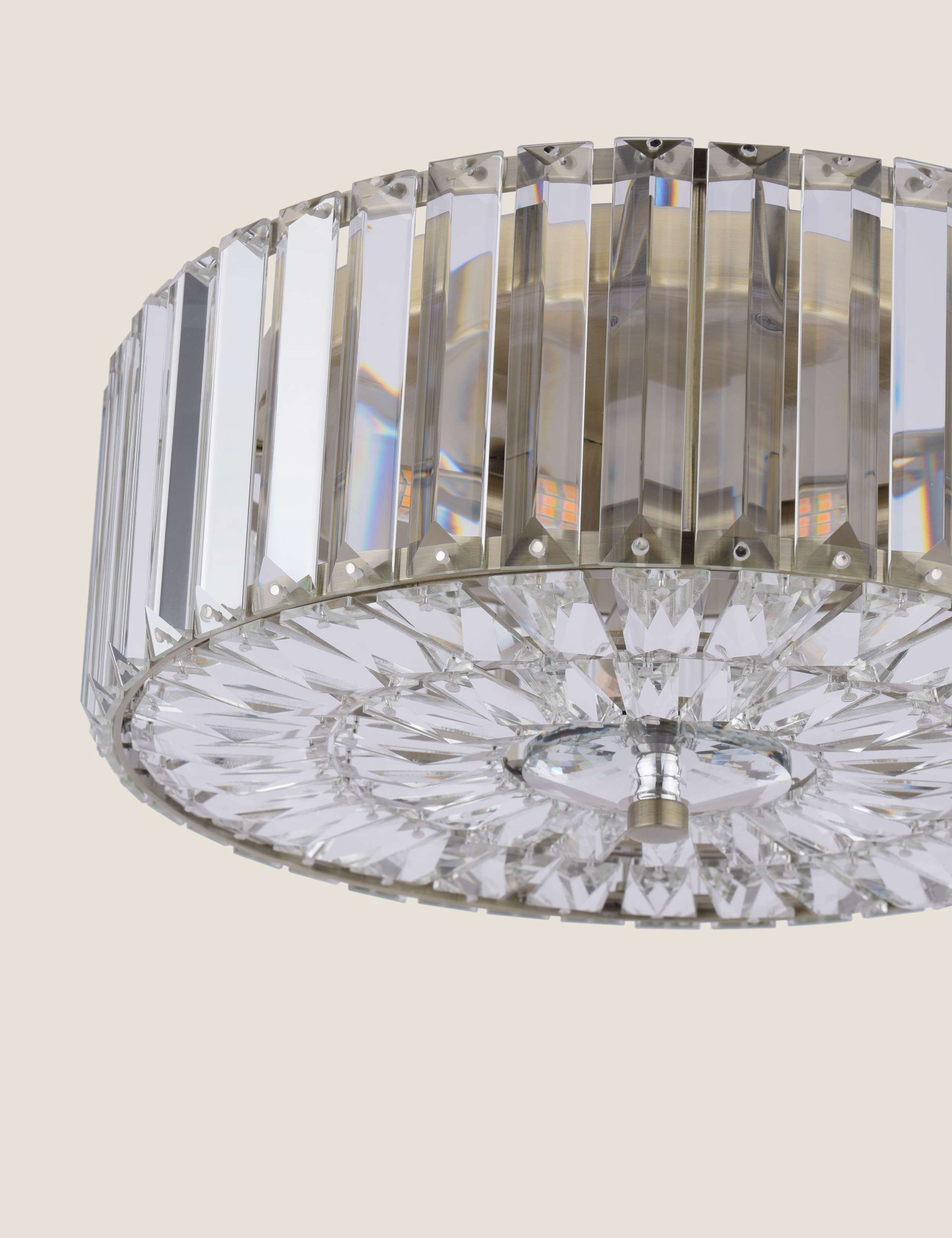 Fernhurst Crystal Flush Ceiling Light 6 of 6