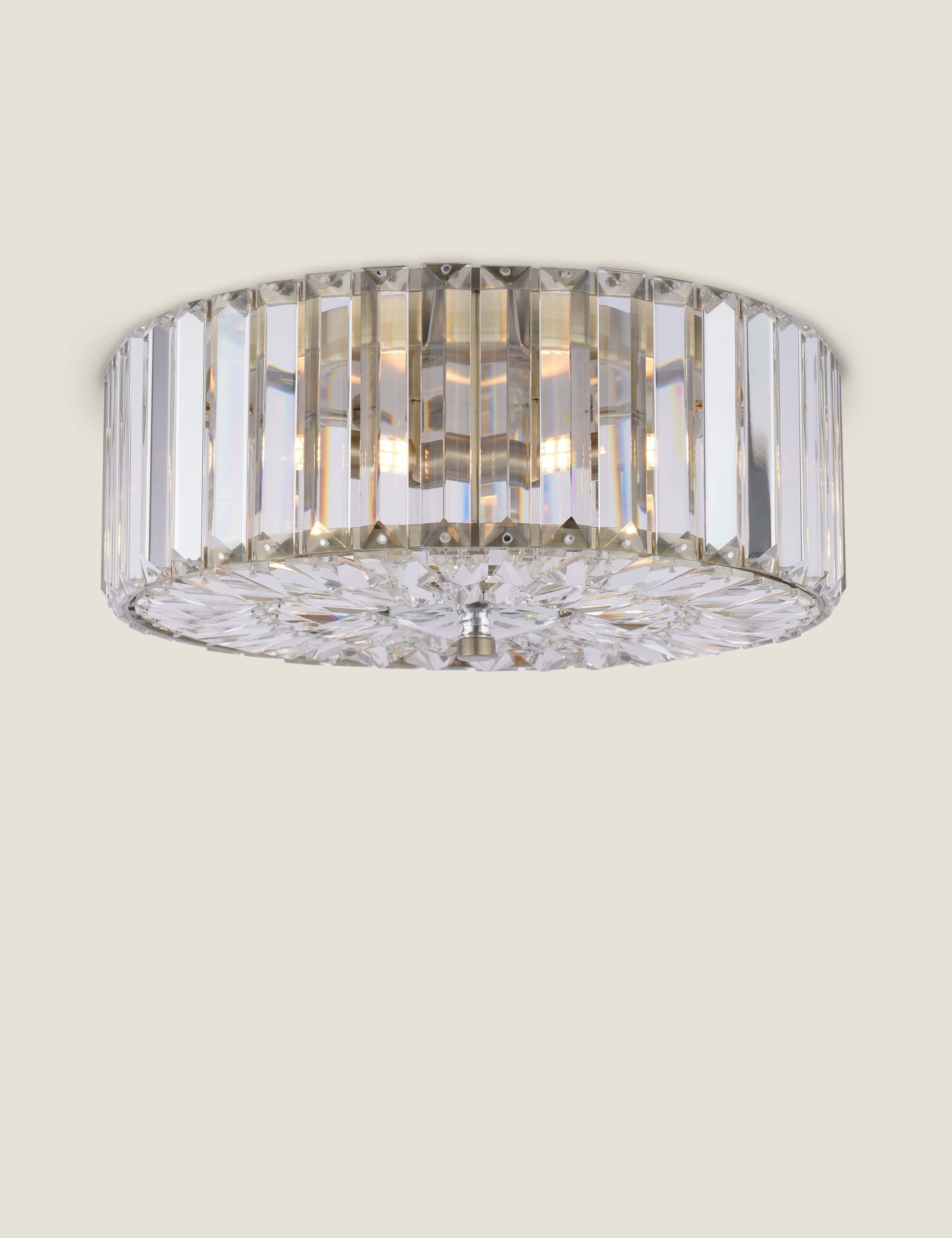 Fernhurst Crystal Flush Ceiling Light 2 of 6