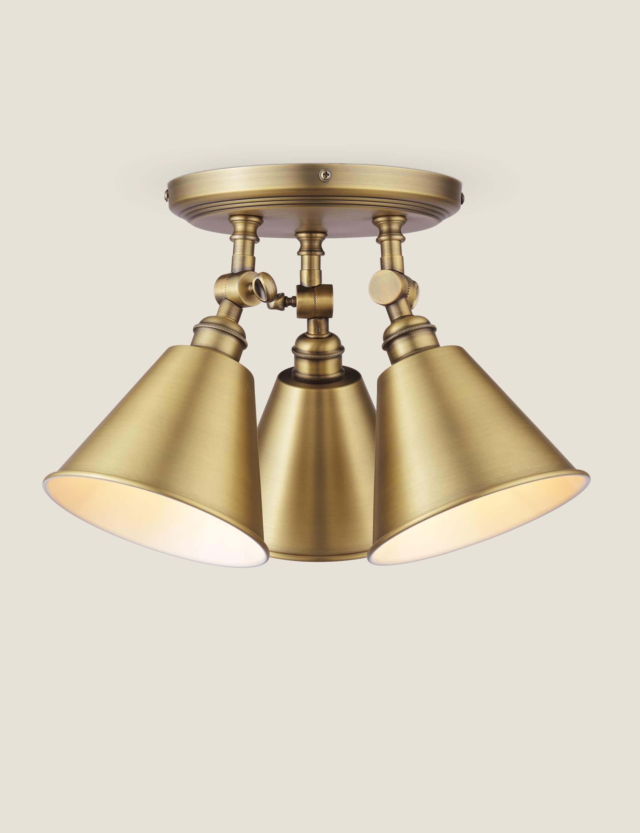 Wollaton Metal 3 Light Plate Spotlight 4 of 7