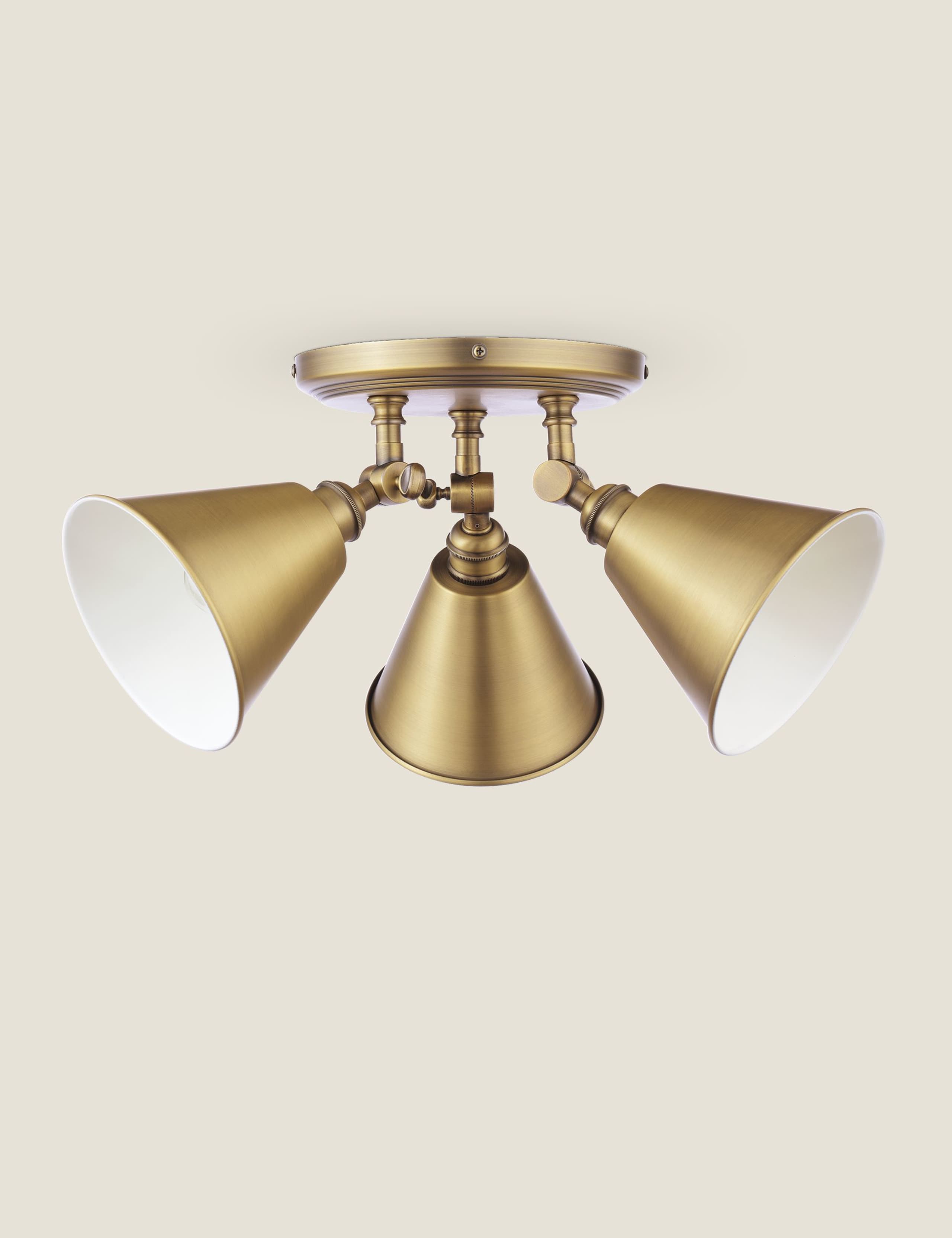 Wollaton Metal 3 Light Plate Spotlight 5 of 7