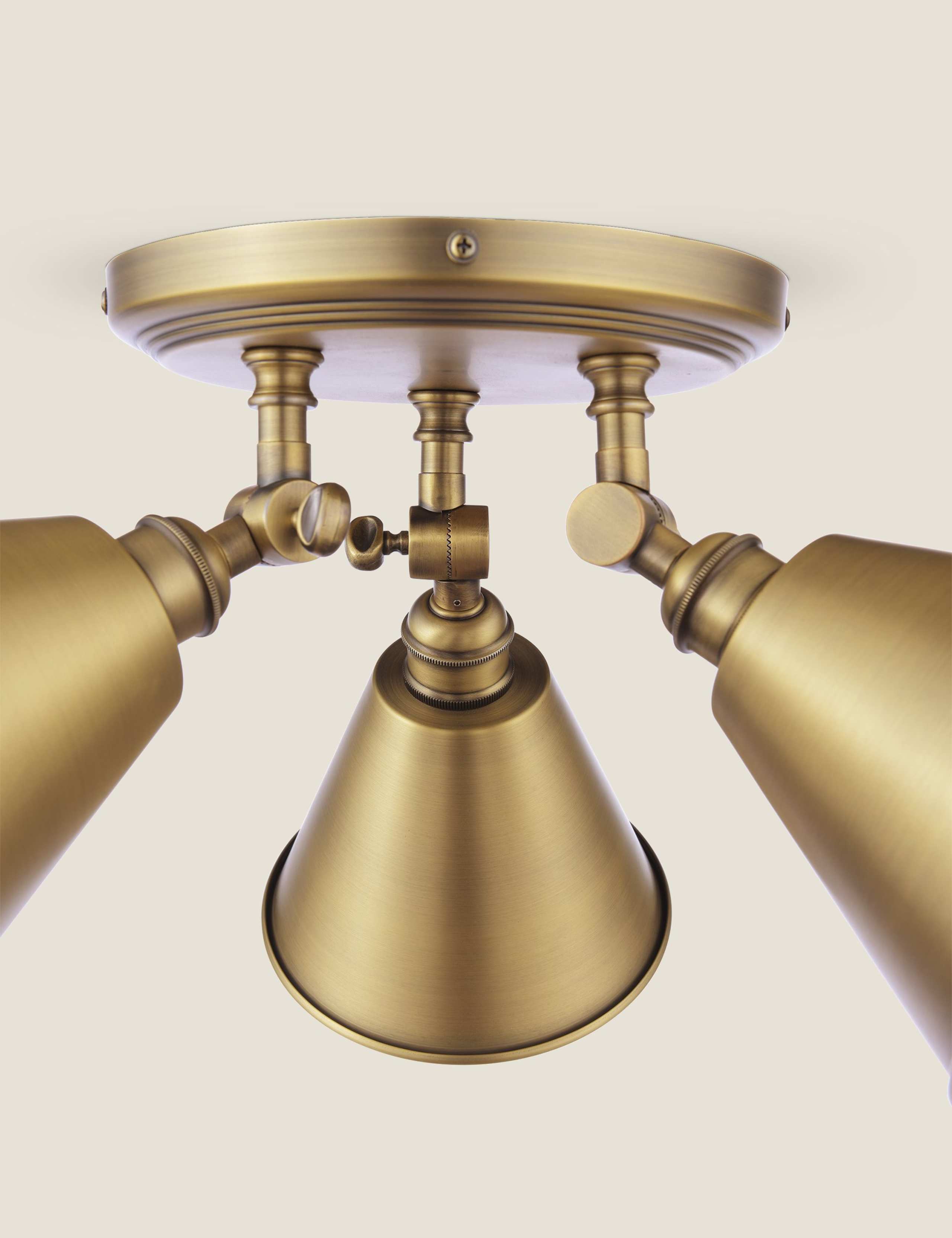 Wollaton Metal 3 Light Plate Spotlight 6 of 7