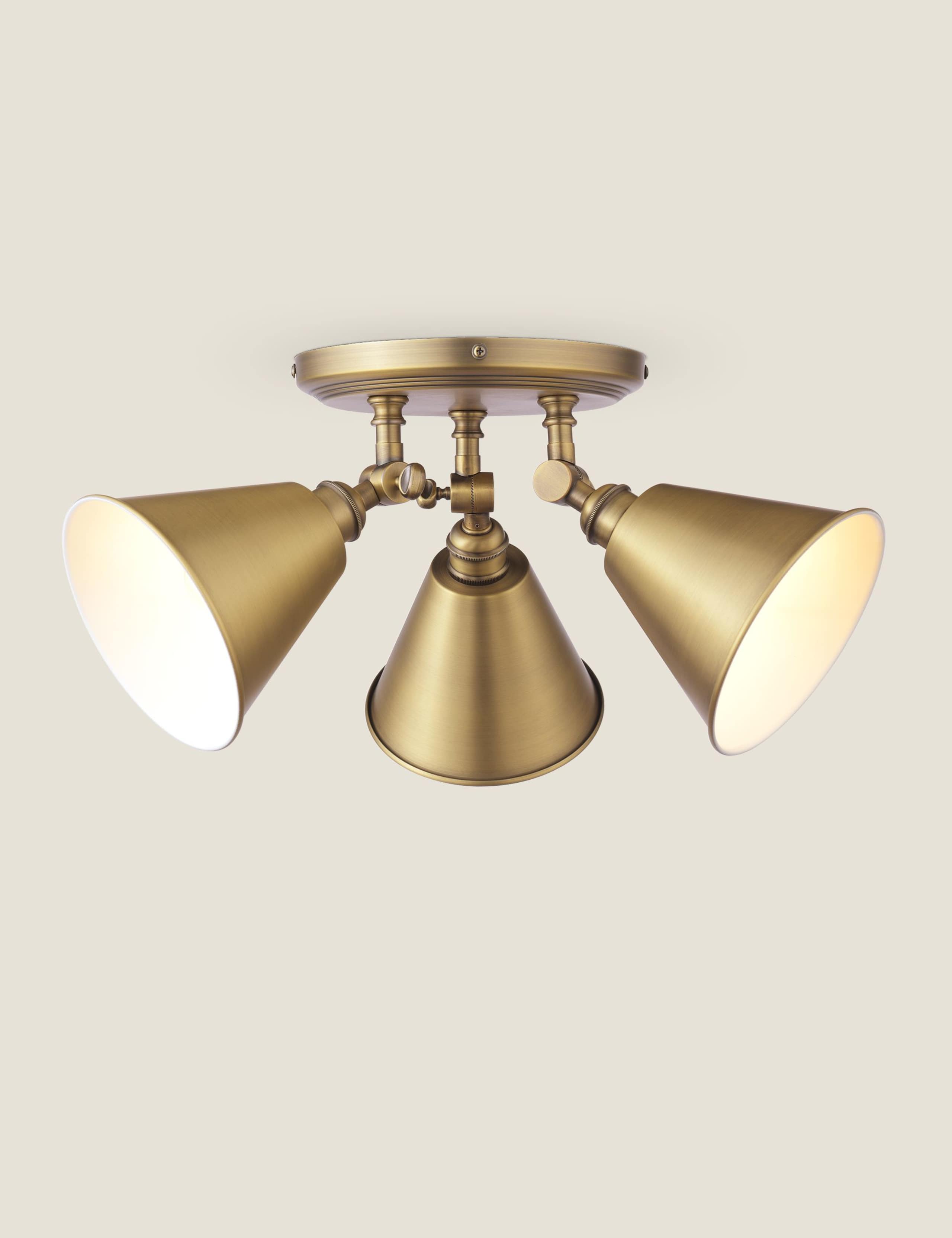 Wollaton Metal 3 Light Plate Spotlight 2 of 7