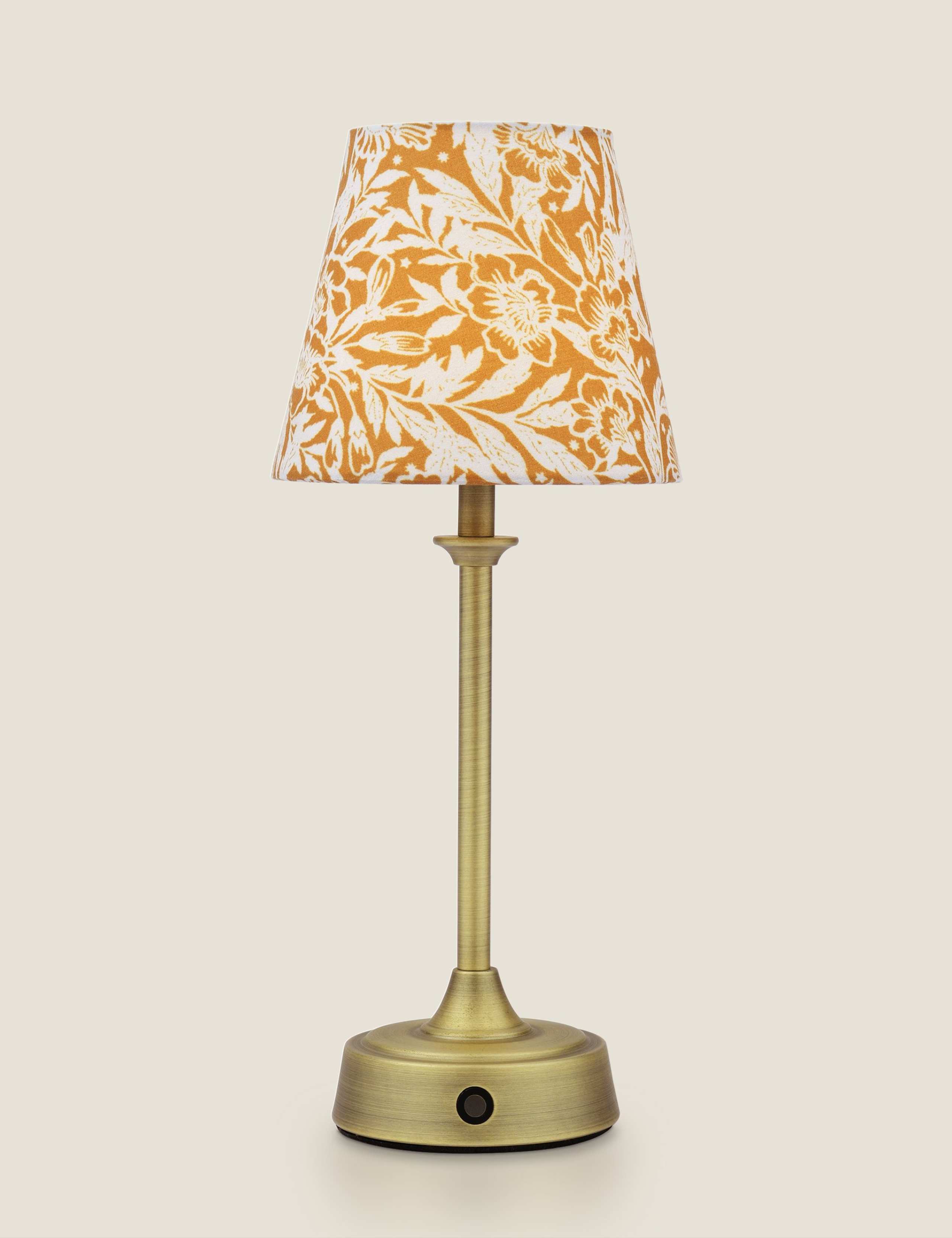 Apsley Rechargeable Metal Floral Table Lamp 2 of 6