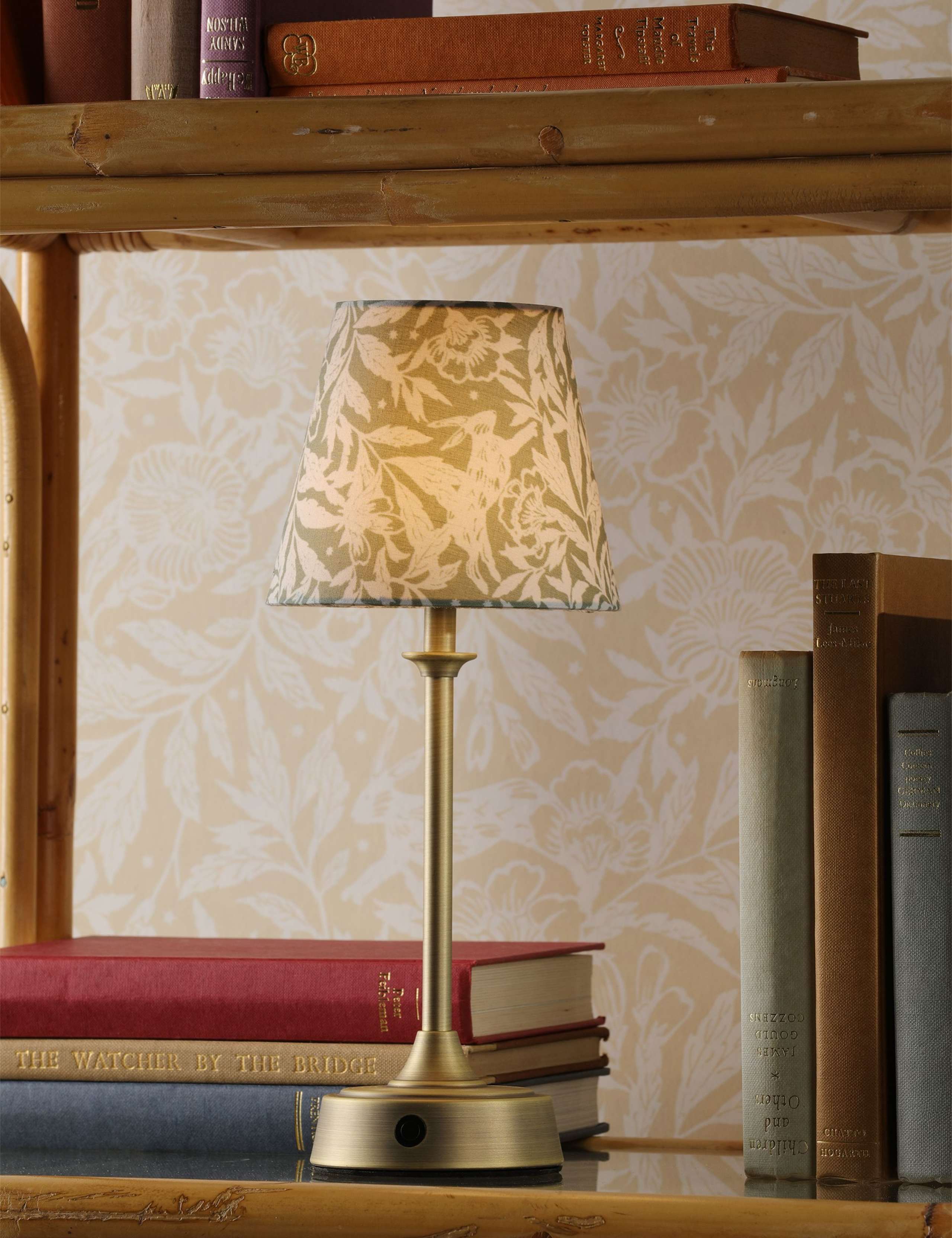 Apsley Rechargeable Metal Floral Table Lamp 1 of 6