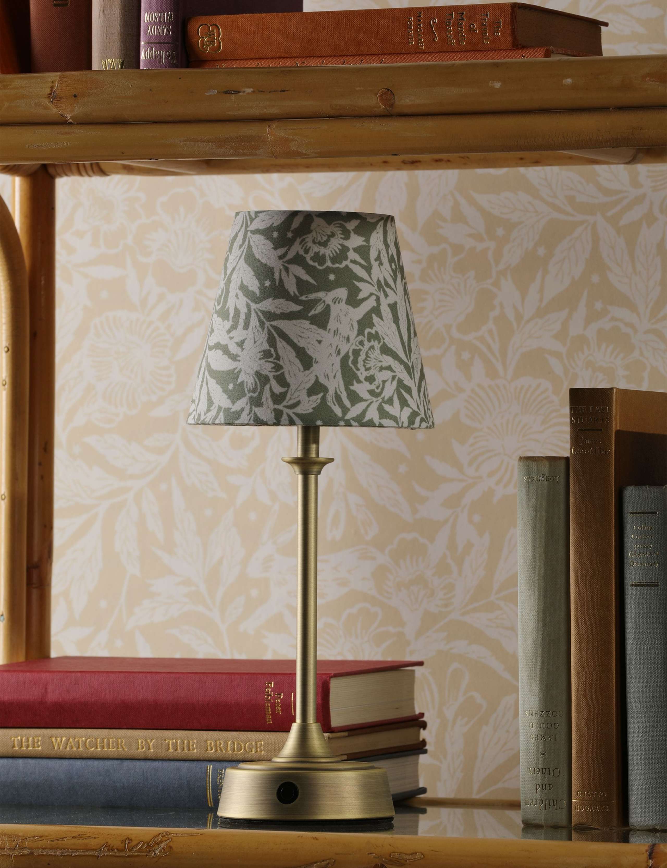 Apsley Rechargeable Metal Floral Table Lamp 3 of 6