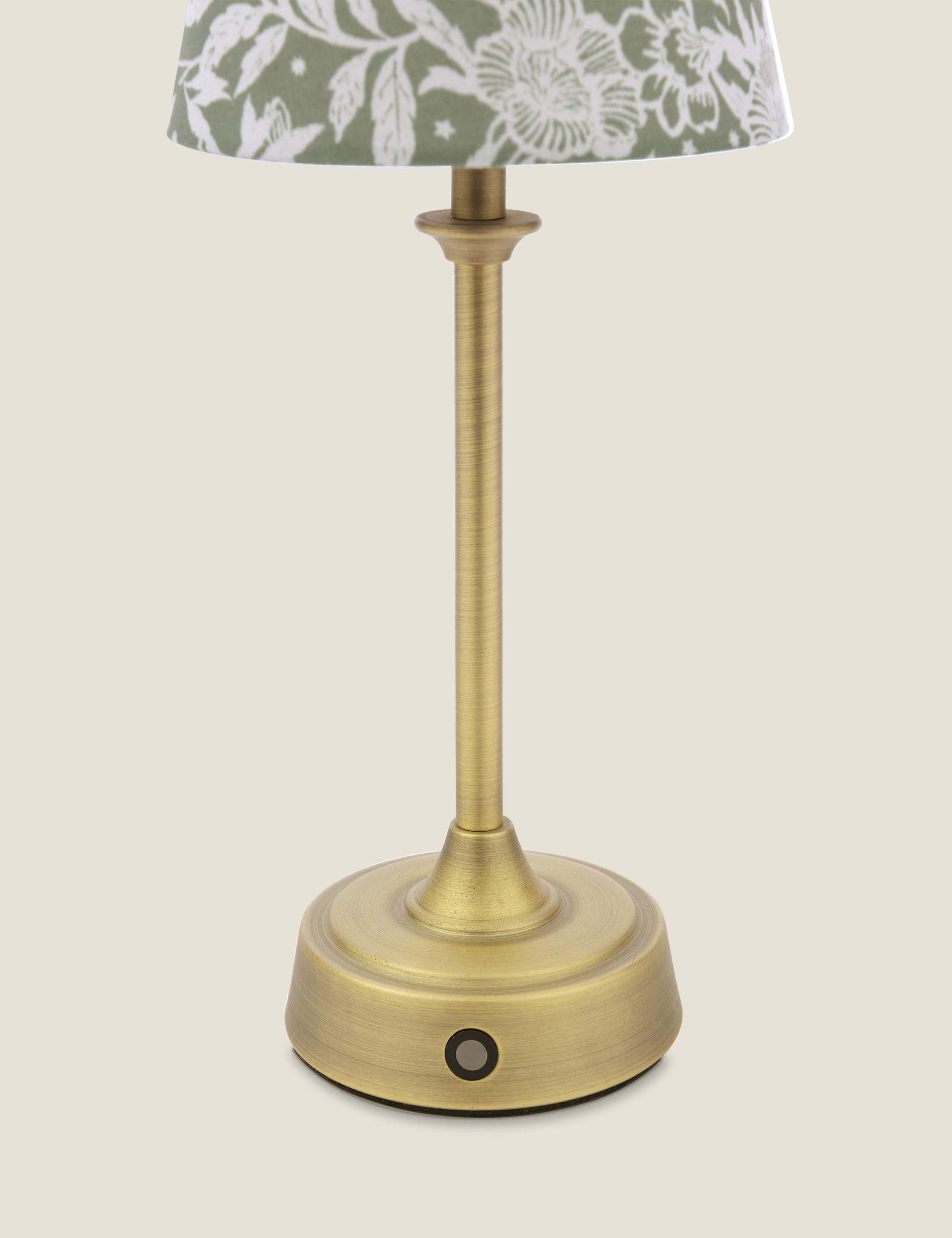 Apsley Rechargeable Metal Floral Table Lamp 6 of 6