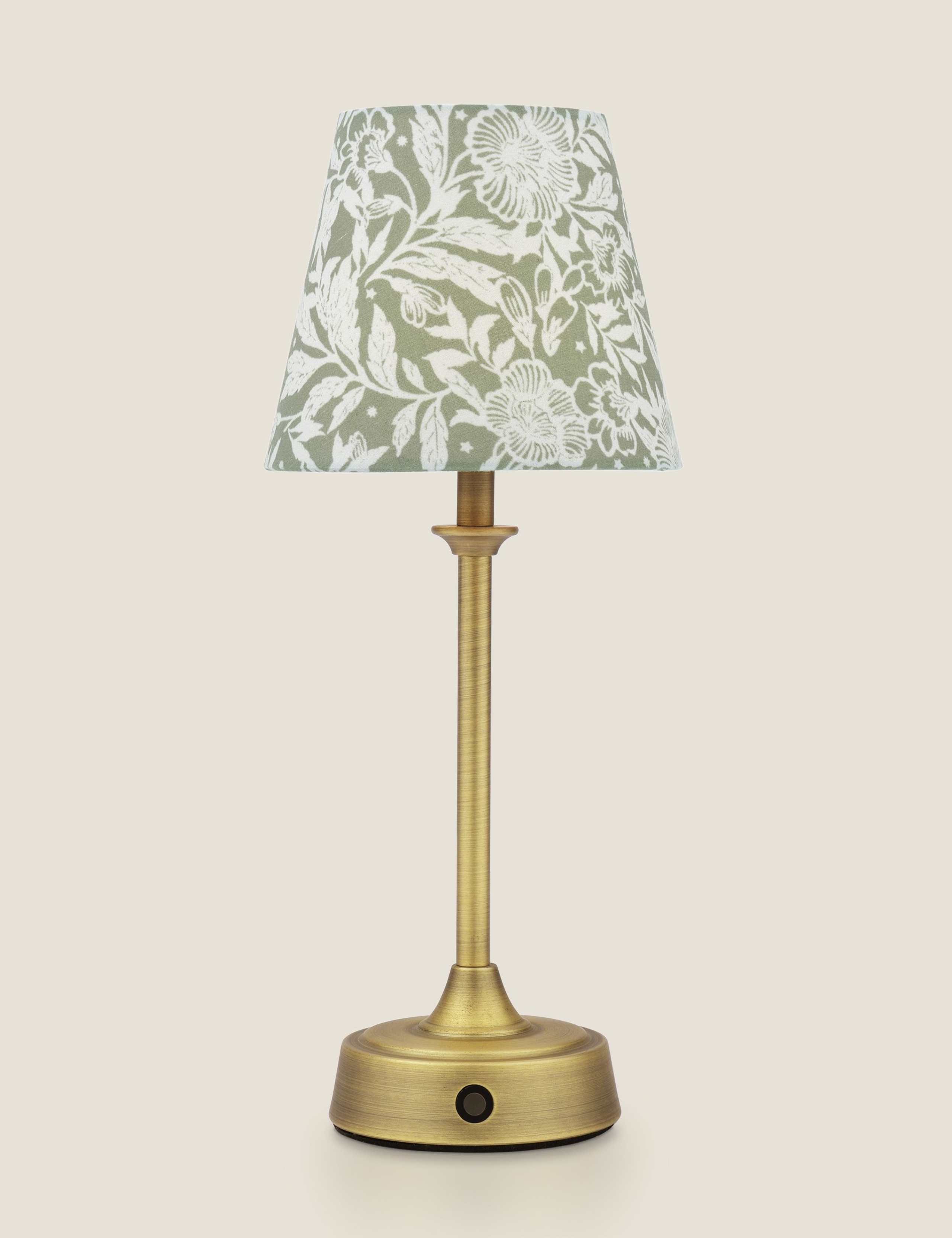Apsley Rechargeable Metal Floral Table Lamp 2 of 6