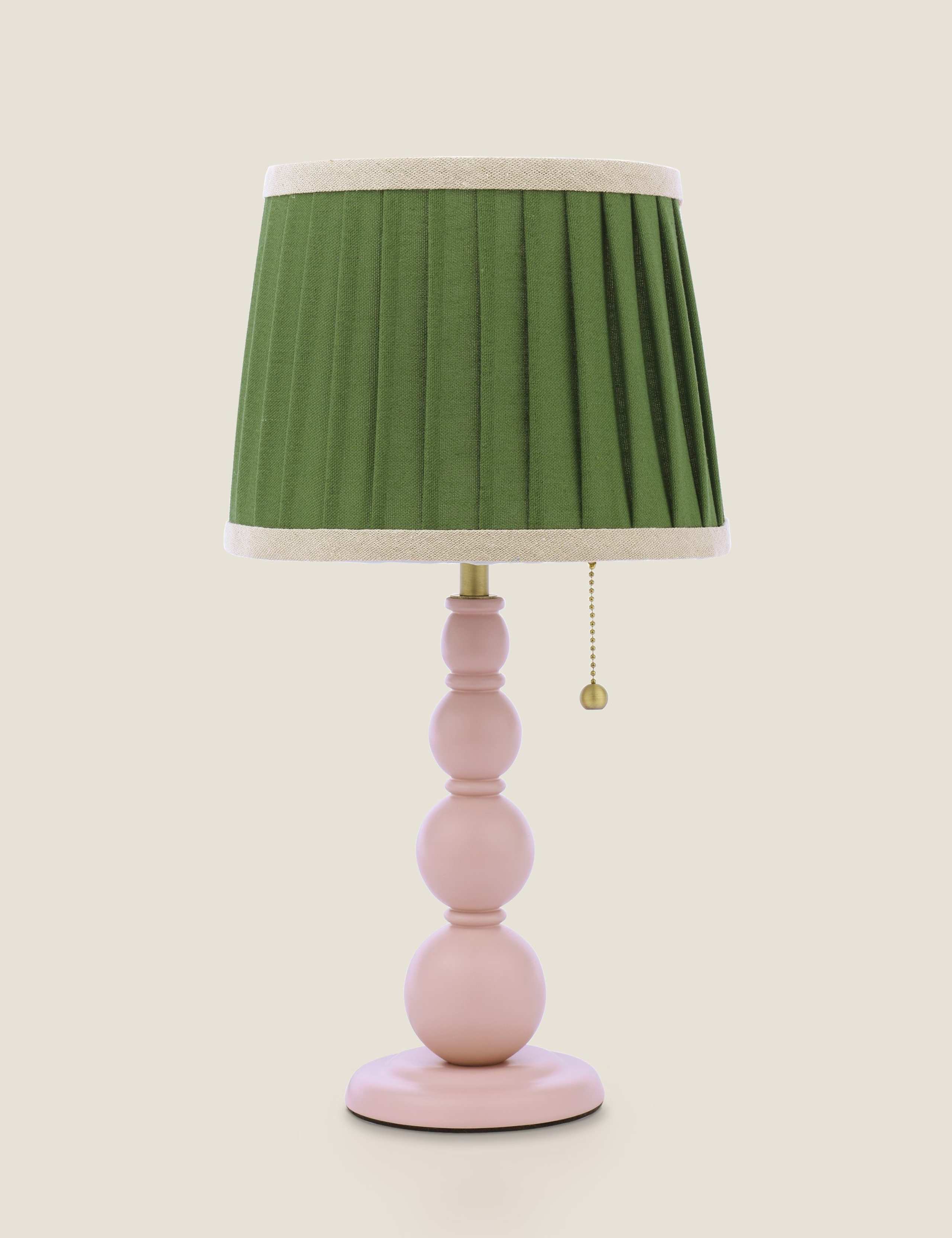 Harewood Wooden Bobbin Table Lamp 4 of 7