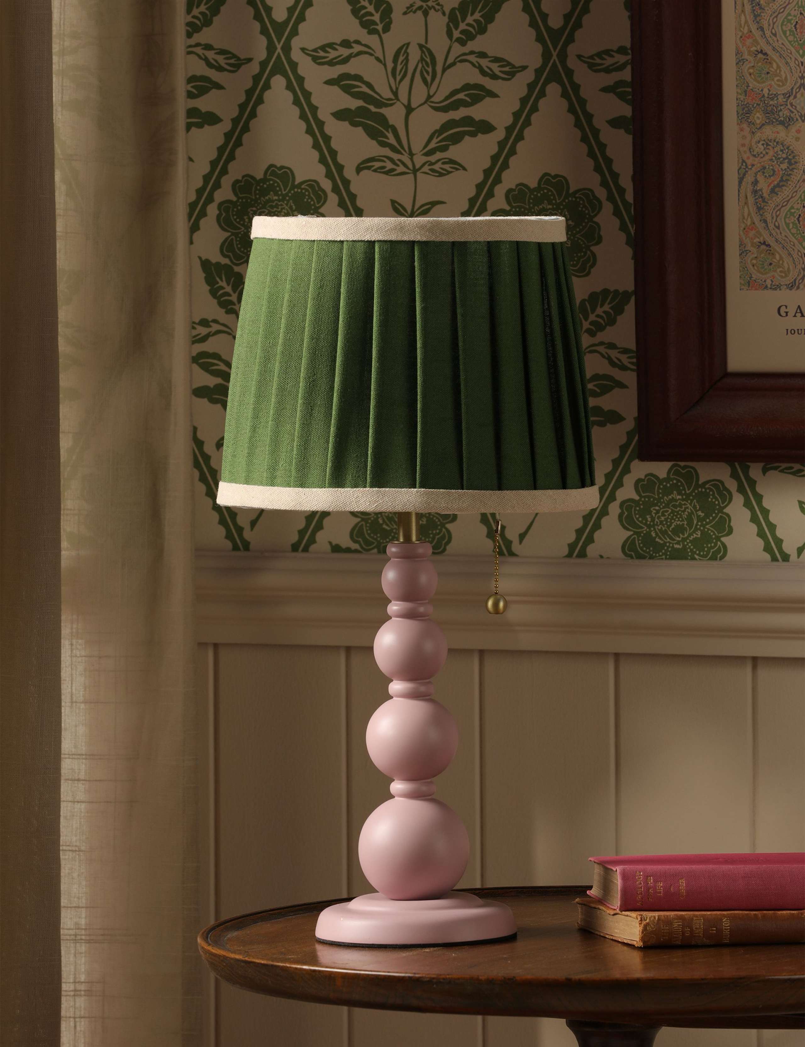 Harewood Wooden Bobbin Table Lamp 6 of 7