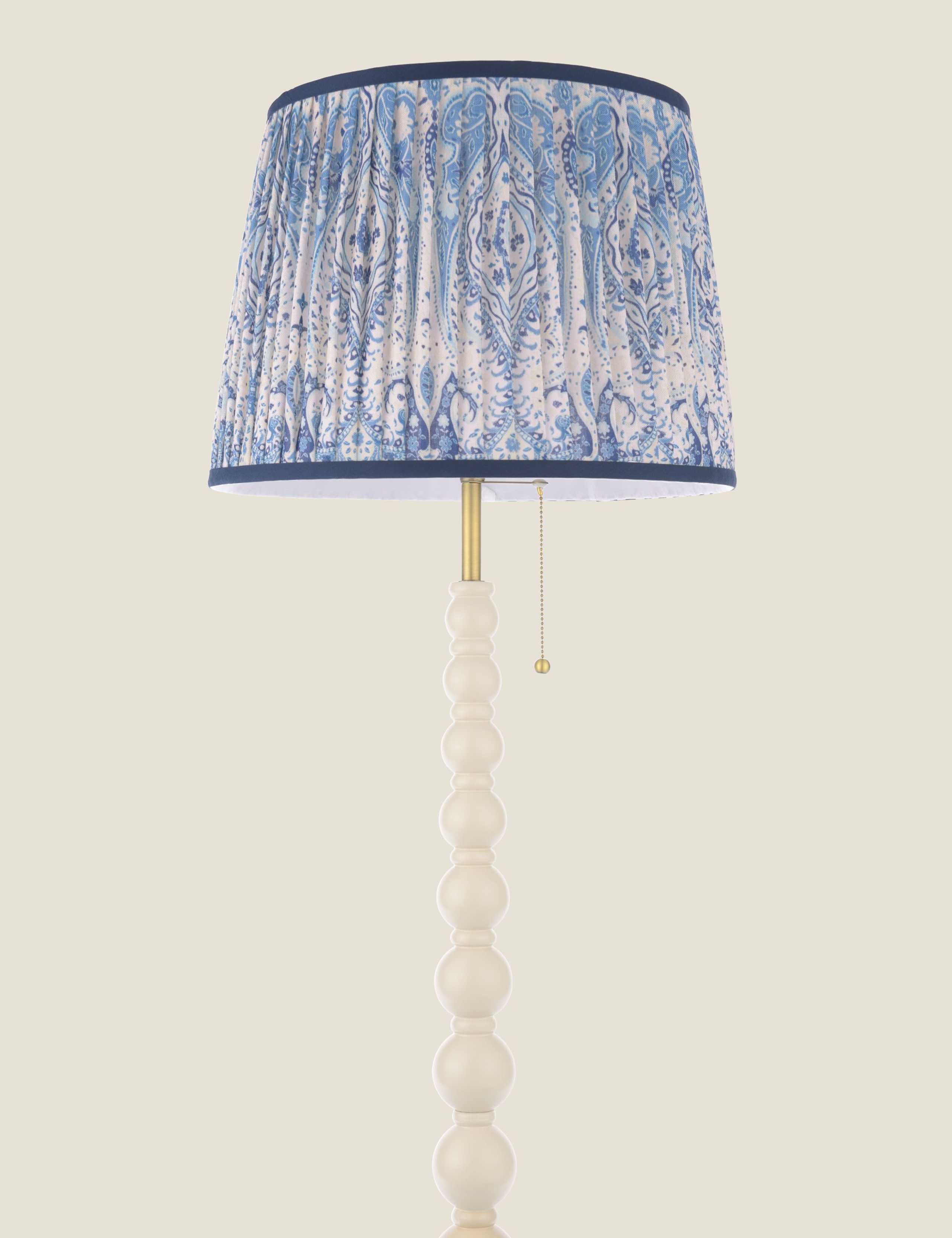 Harewood Wood Bobbin Floor Lamp 5 of 8