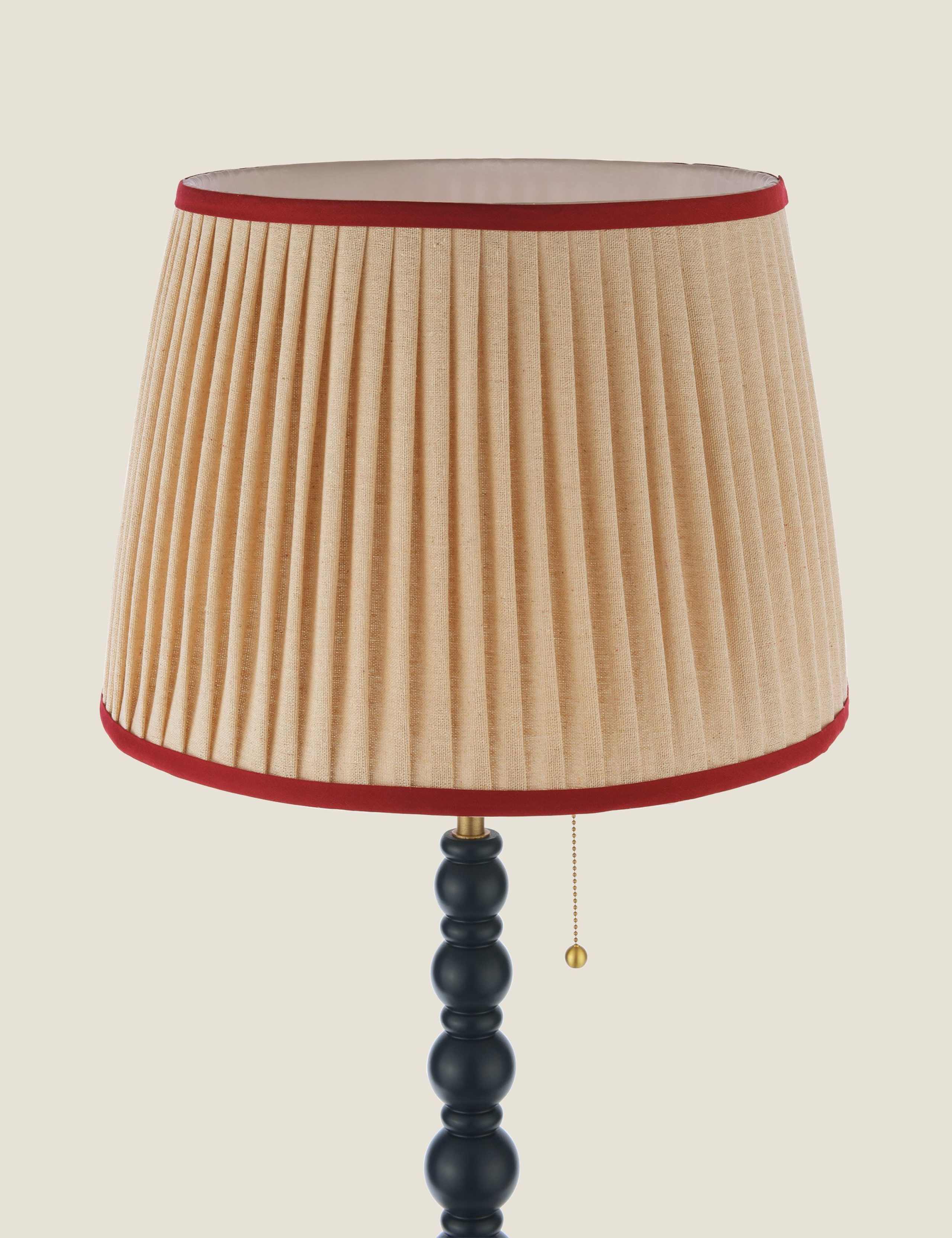 Harewood Wood Bobbin Floor Lamp 7 of 8