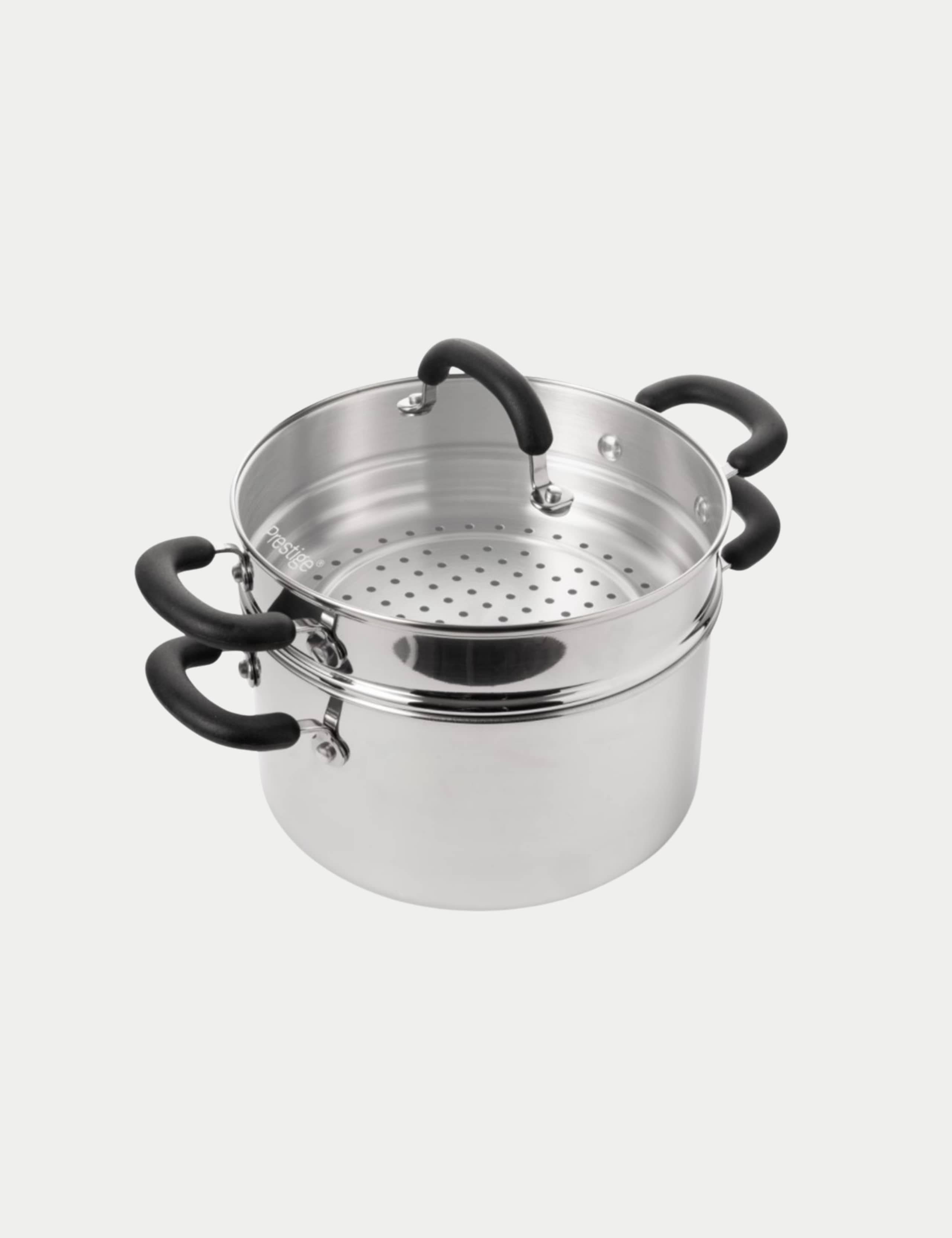 2 PIece 24cm Stock Pot & Steamer 1 of 8