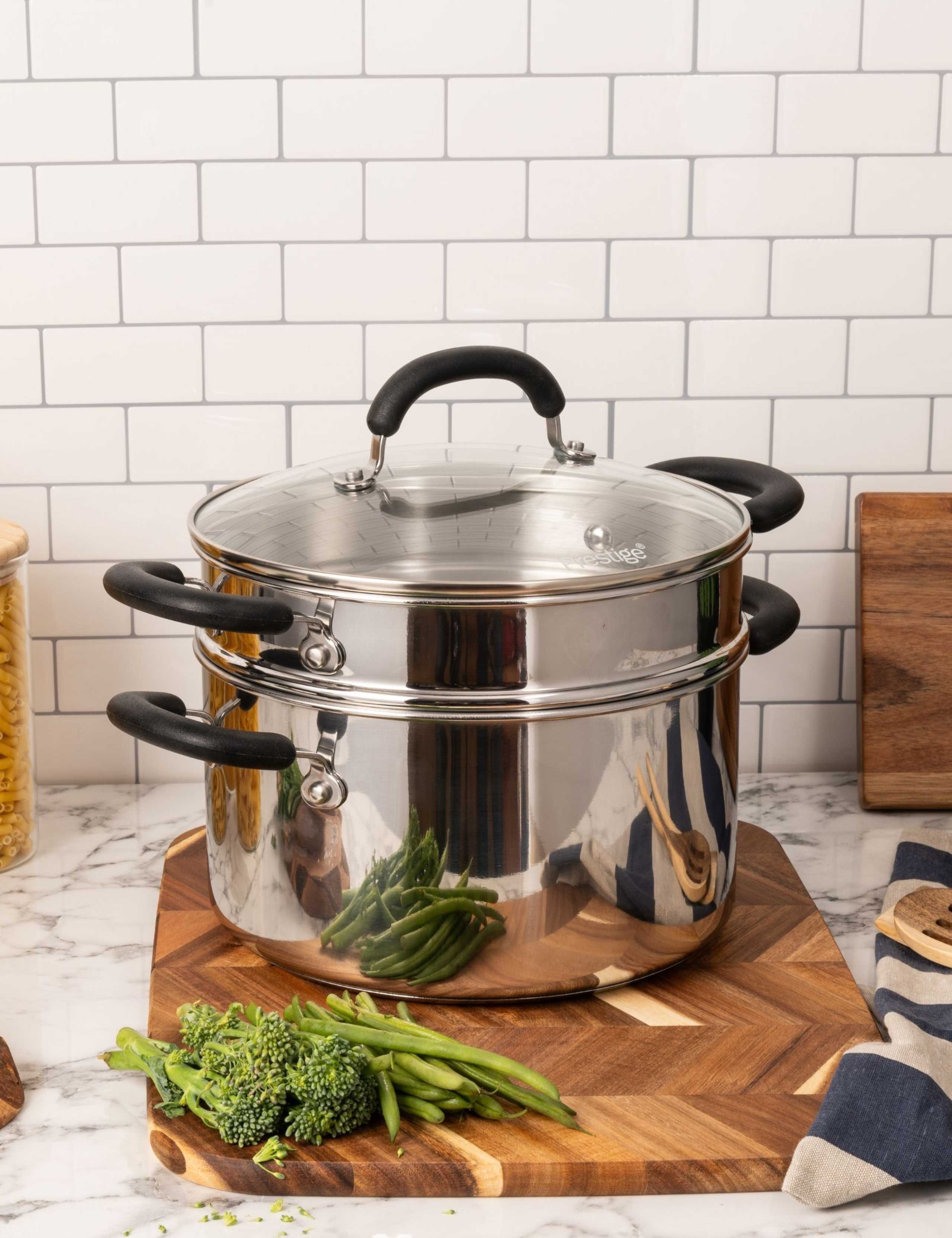 2 PIece 24cm Stock Pot & Steamer 4 of 8