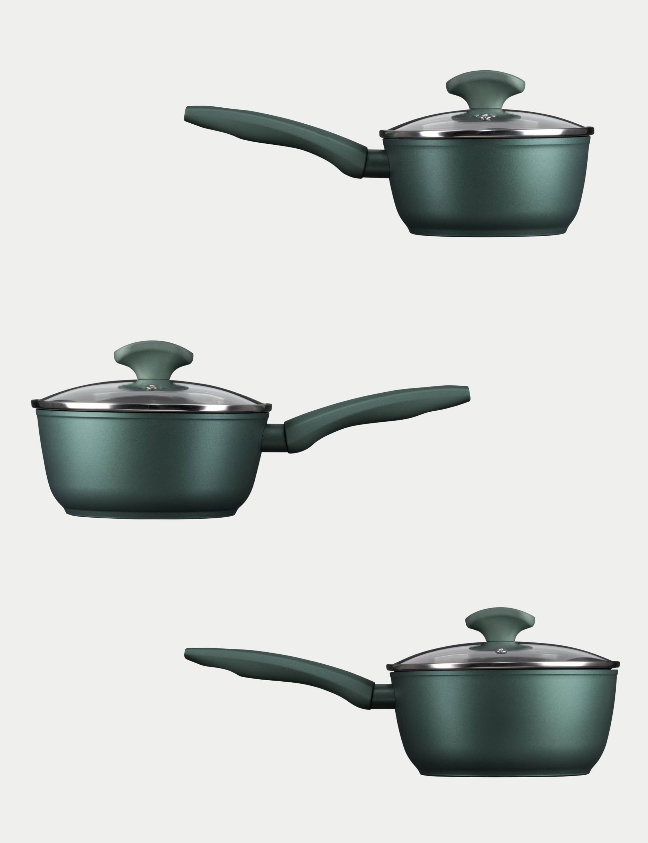3 Piece Non-Stick Saucepans 3 of 7