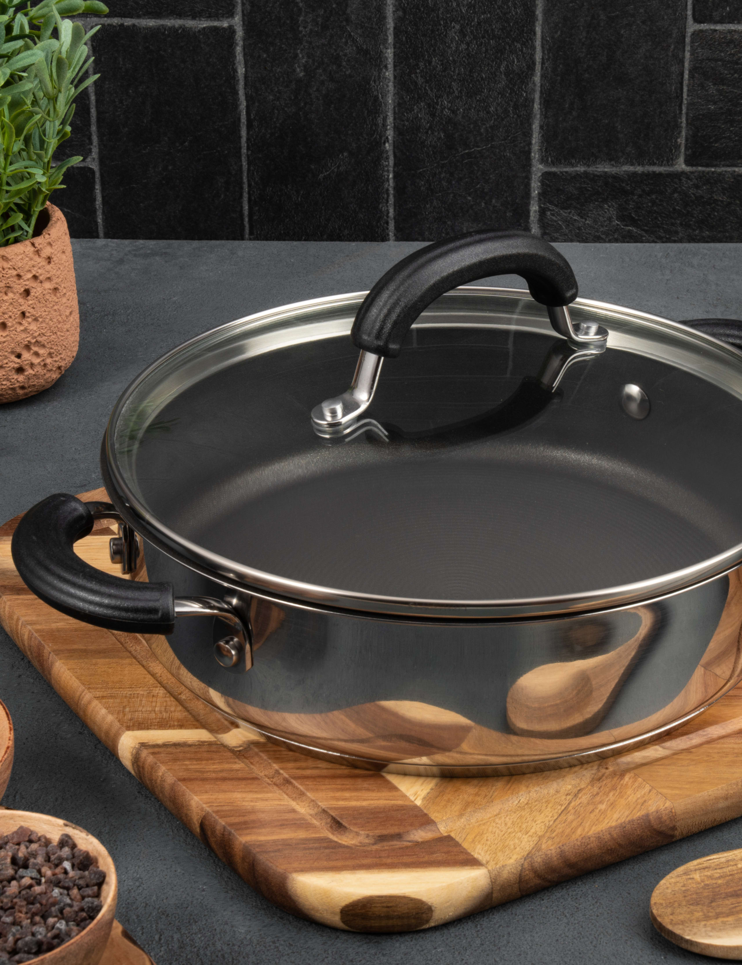 Stainless Steel 24cm Casserole Dish 2 of 6
