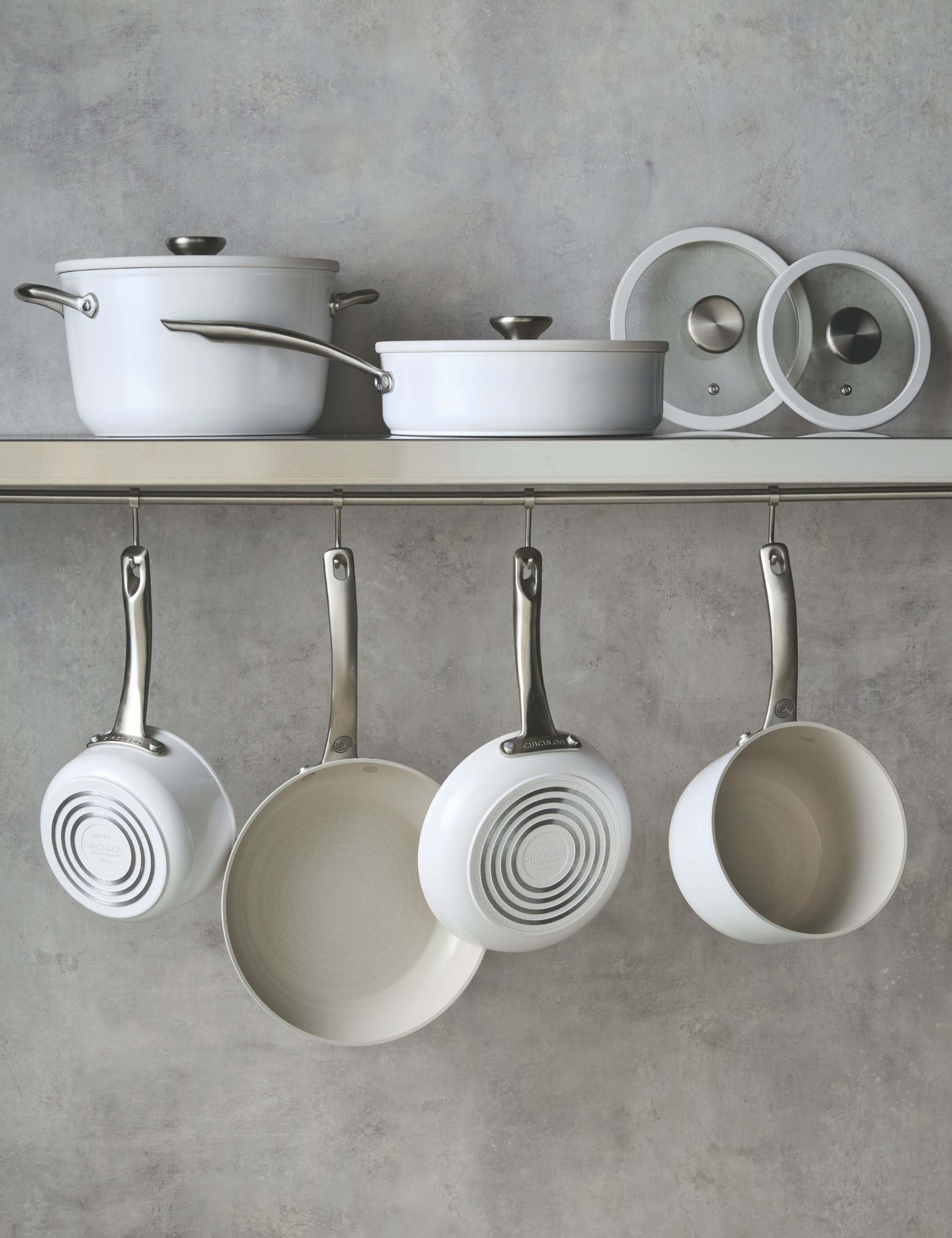 6 Piece Halo Ceramic Non-Stick Pan Set 4 of 8