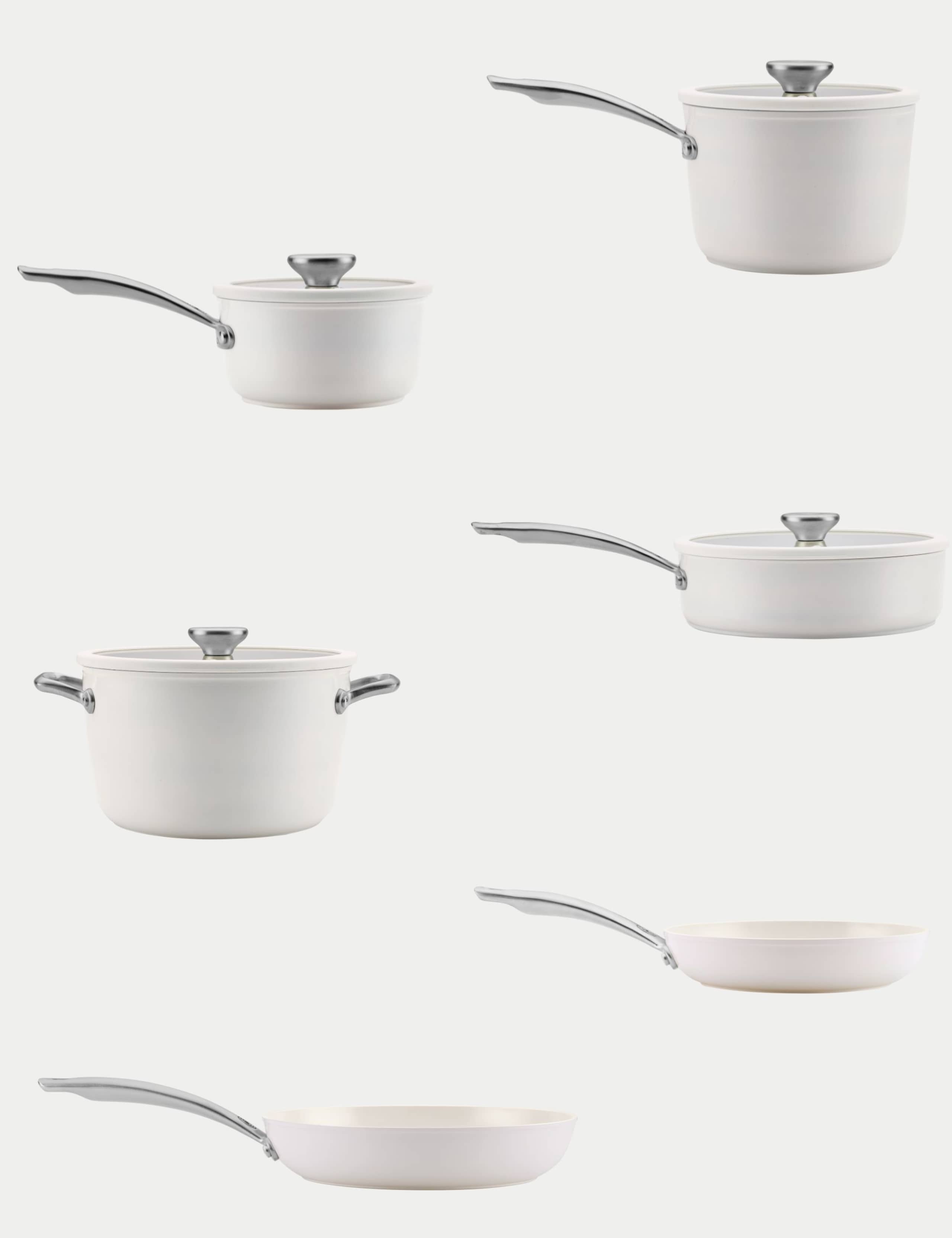 6 Piece Halo Ceramic Non-Stick Pan Set 6 of 8