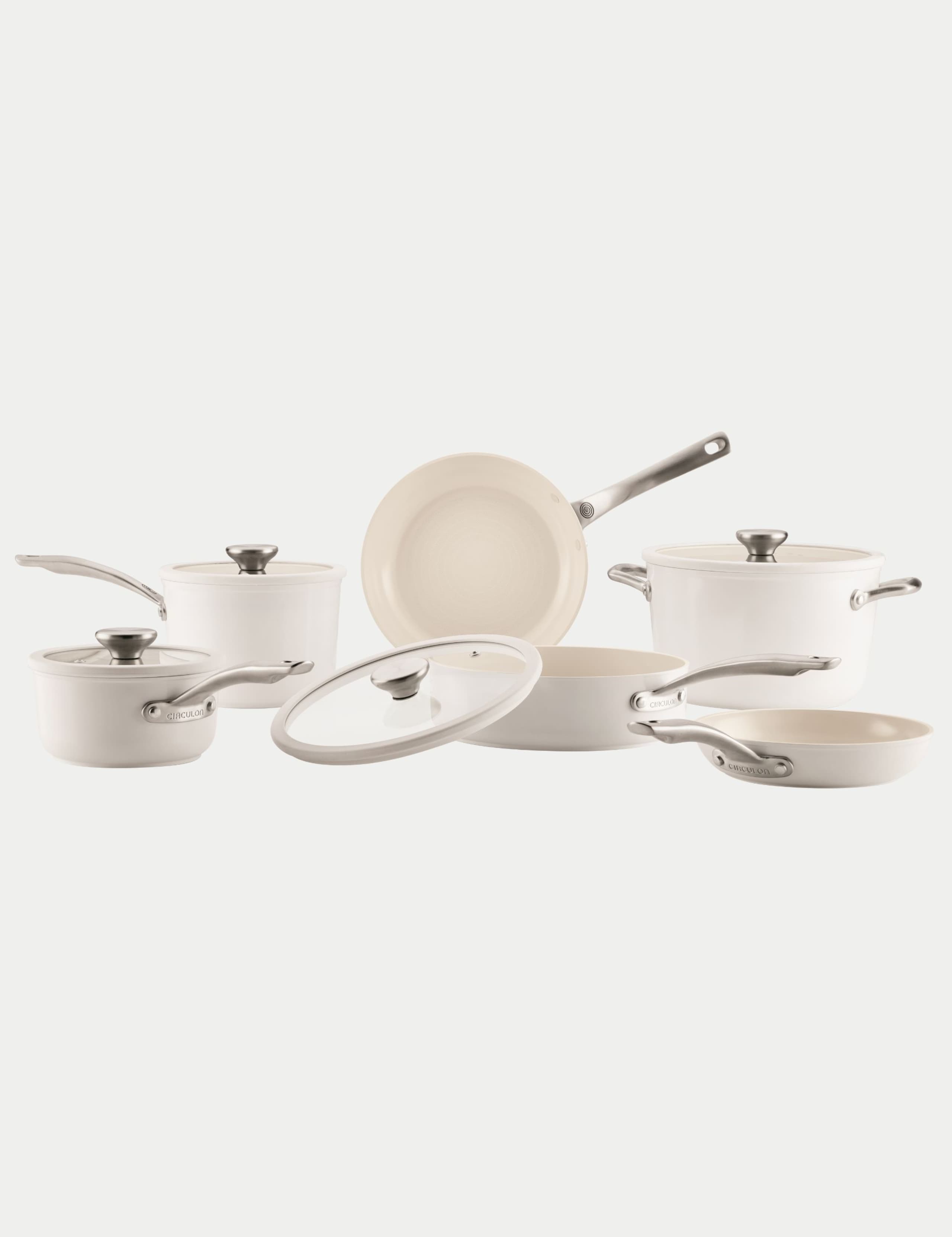 6 Piece Halo Ceramic Non-Stick Pan Set 7 of 8