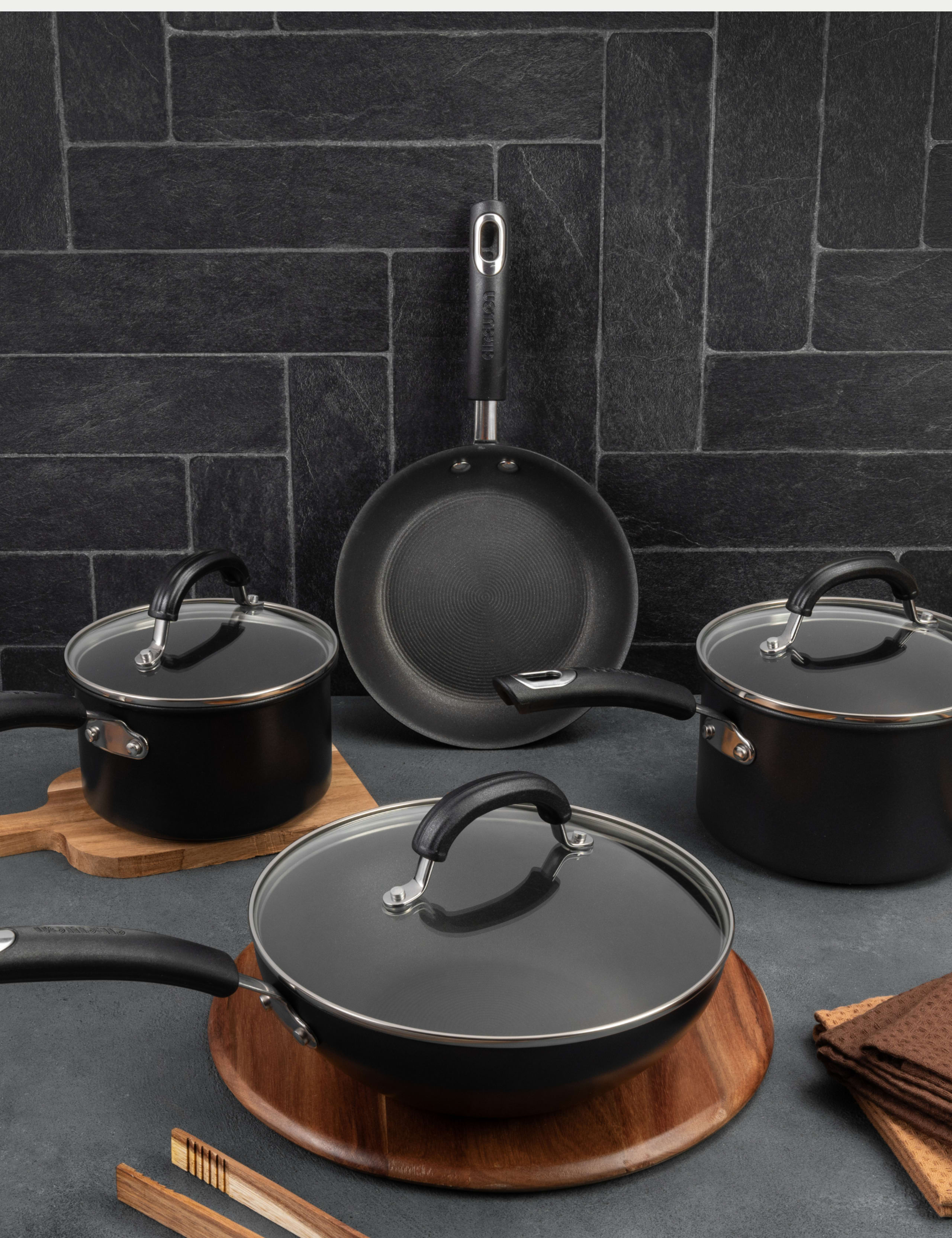 4 Piece Aluminium Pot & Pan Set 2 of 9