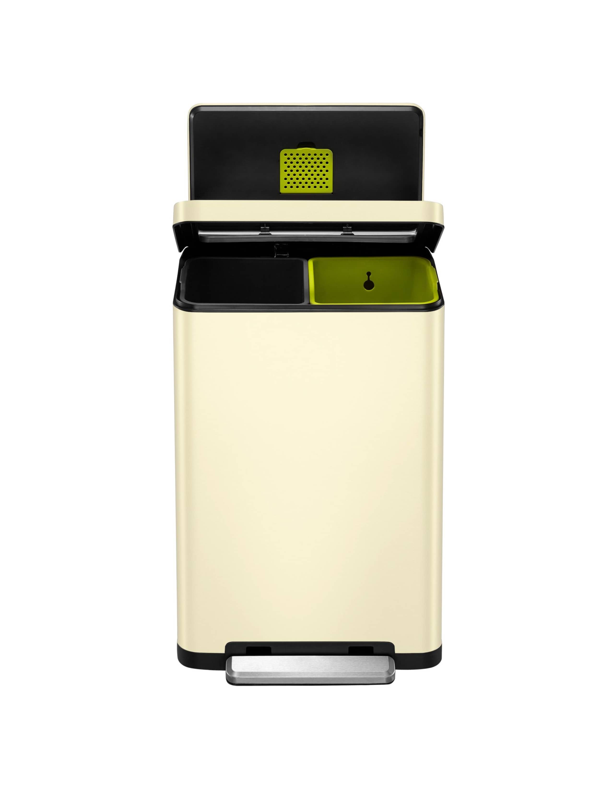 X Cube Stainless Steel 40L Double Recycling Bin 1 of 5