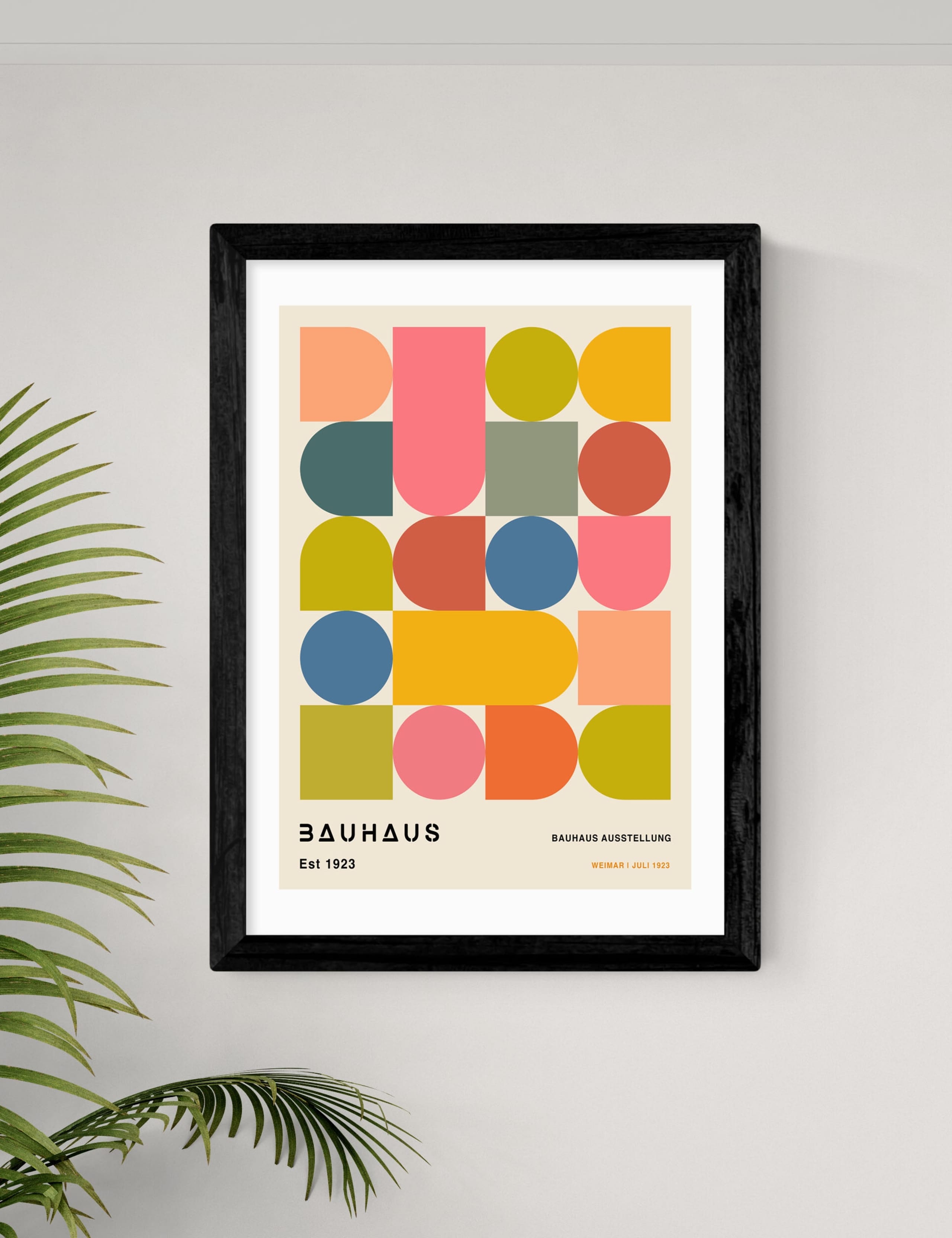 Bauhaus Shapes Framed Art 2 of 2