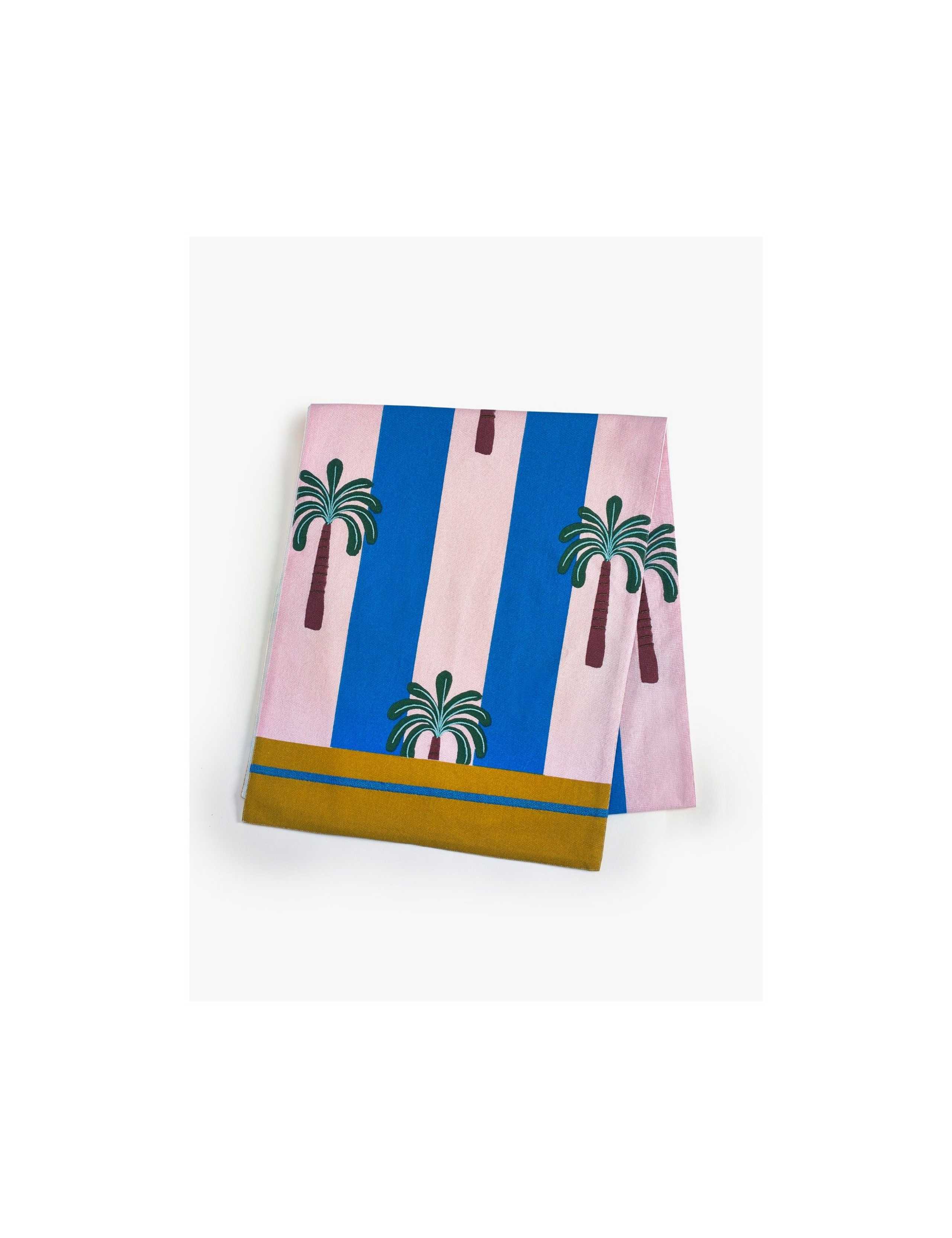 Electric Coast Palm Tree Pure Cotton Table Runner 3 of 3