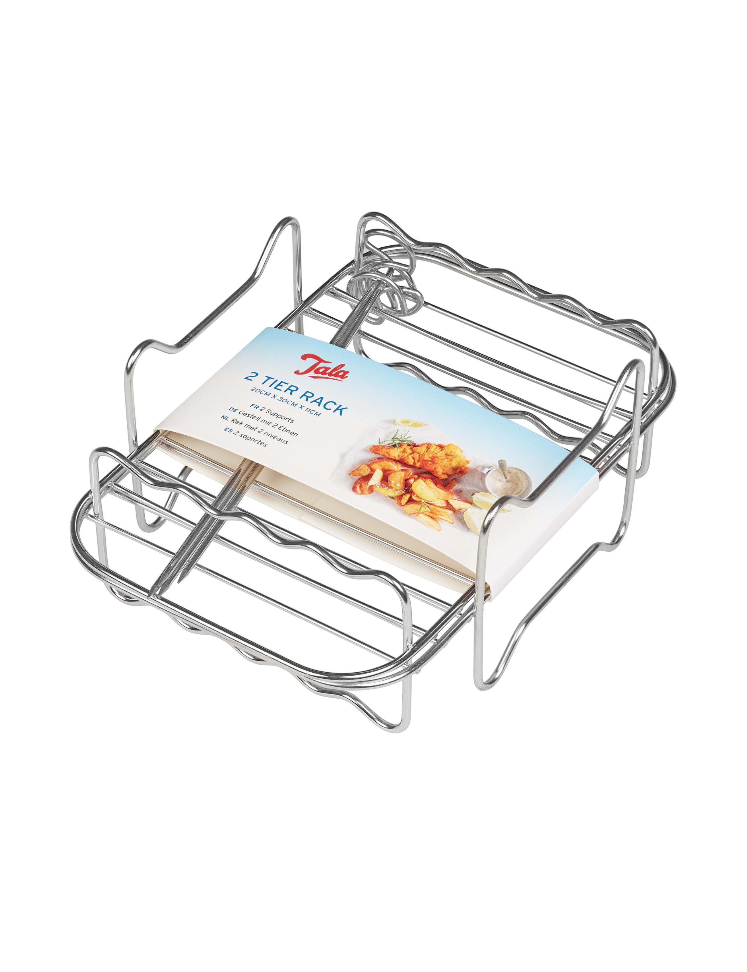 2 Tier Stainless Steel Racks with 4 Skewers 4 of 5