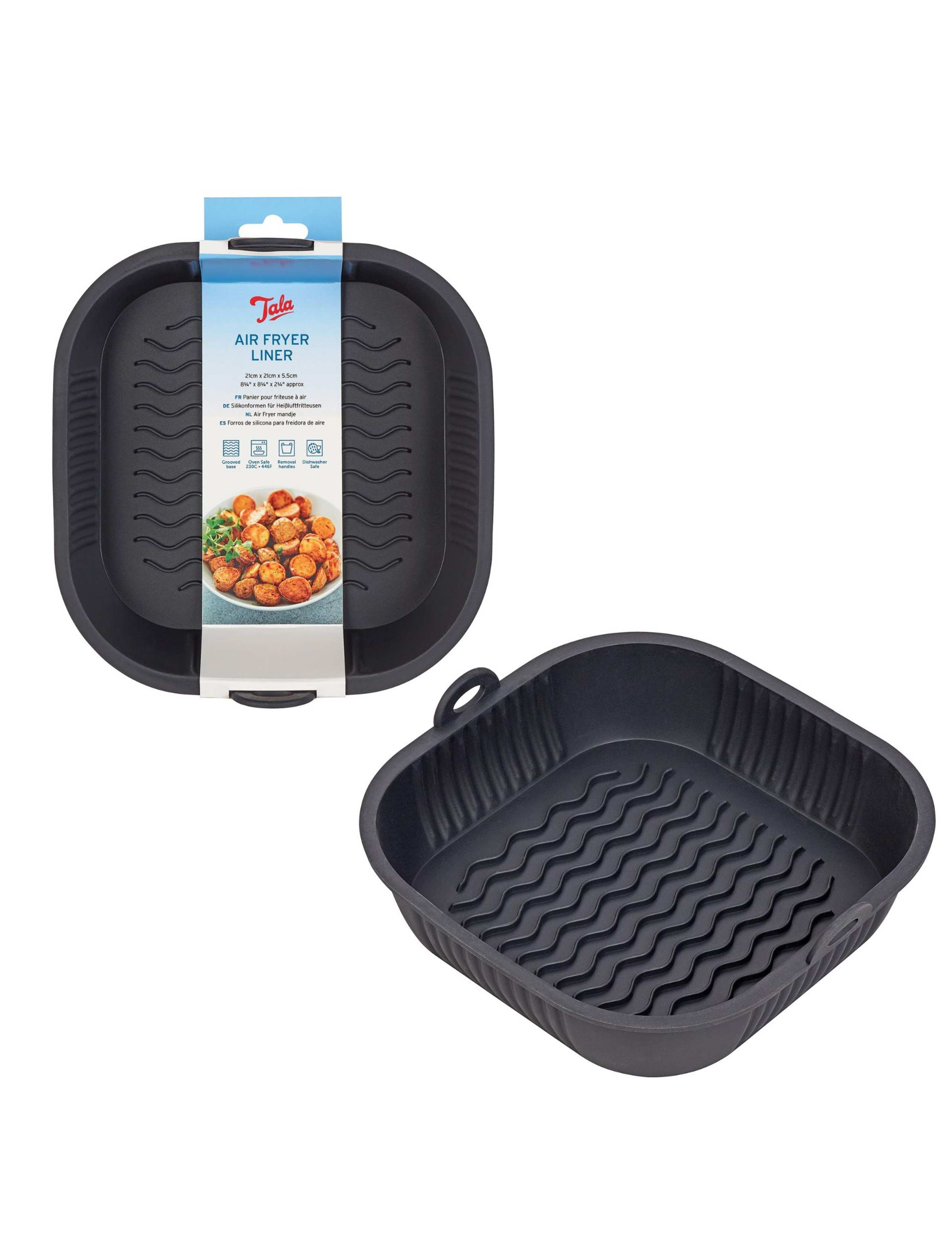 Set of 2 Silicone 22cm Air Fryer Liners 3 of 4