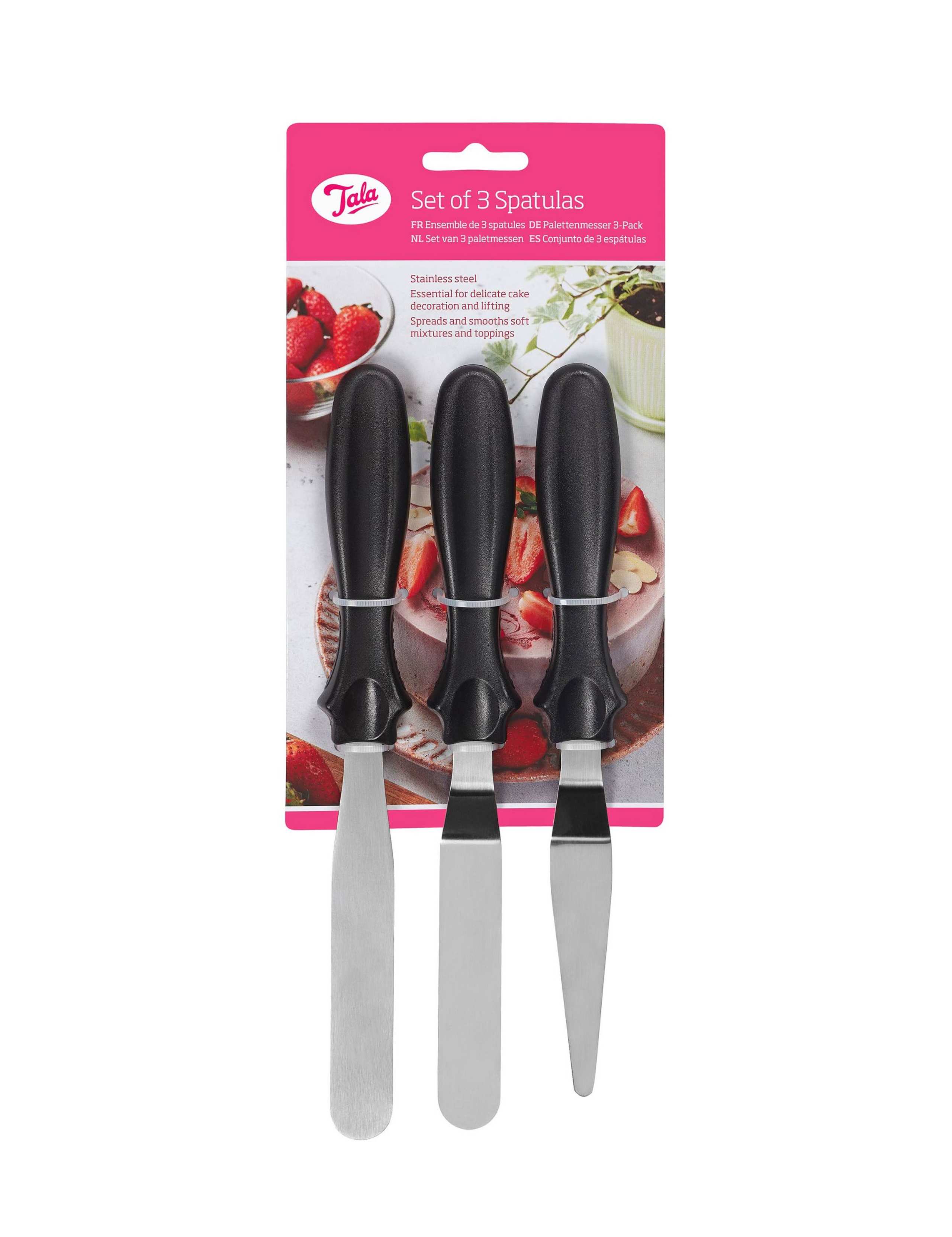 Steel Spatulas and Icing Bag Set 2 of 5