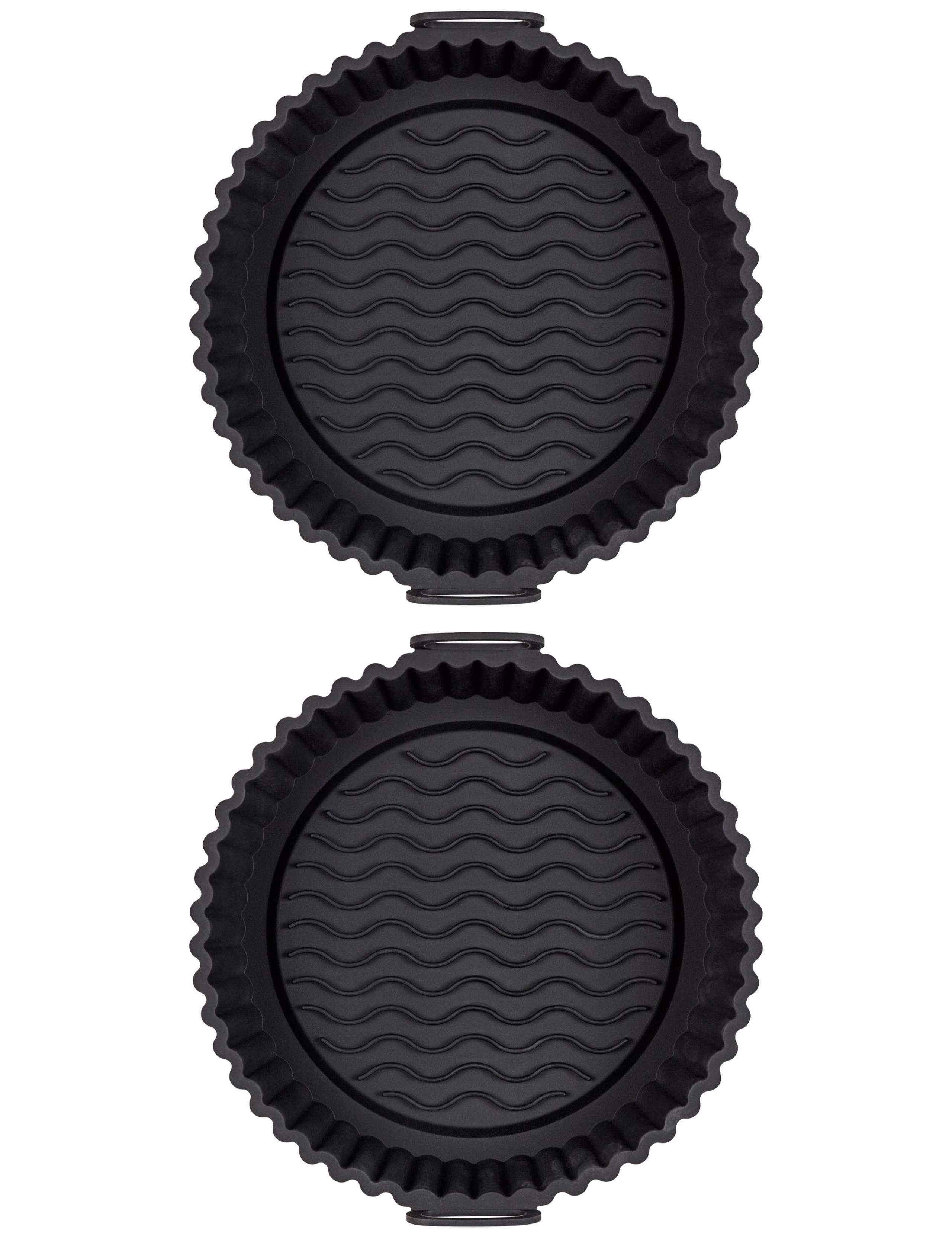 Set of 2 Round Silicone 21cm Air Fryer Liners 2 of 4