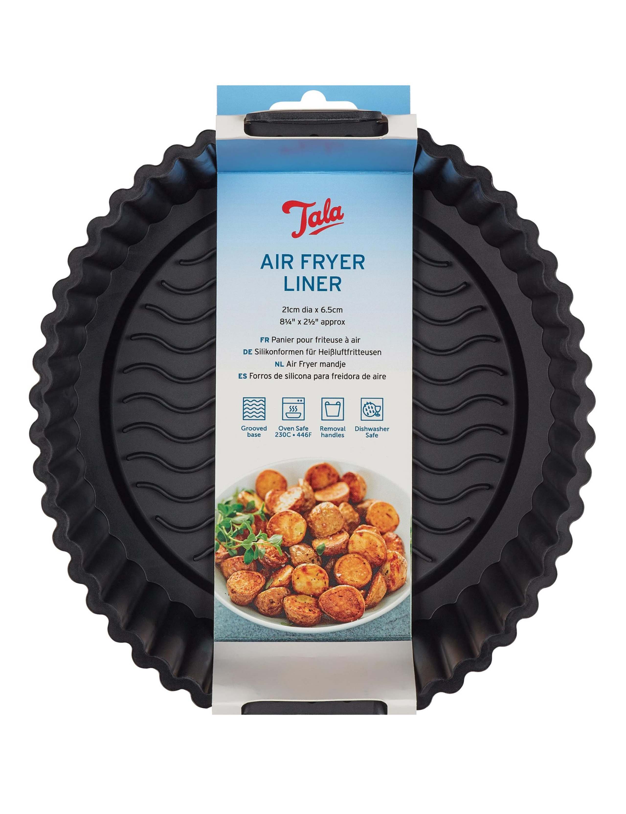 Set of 2 Round Silicone 21cm Air Fryer Liners 4 of 4