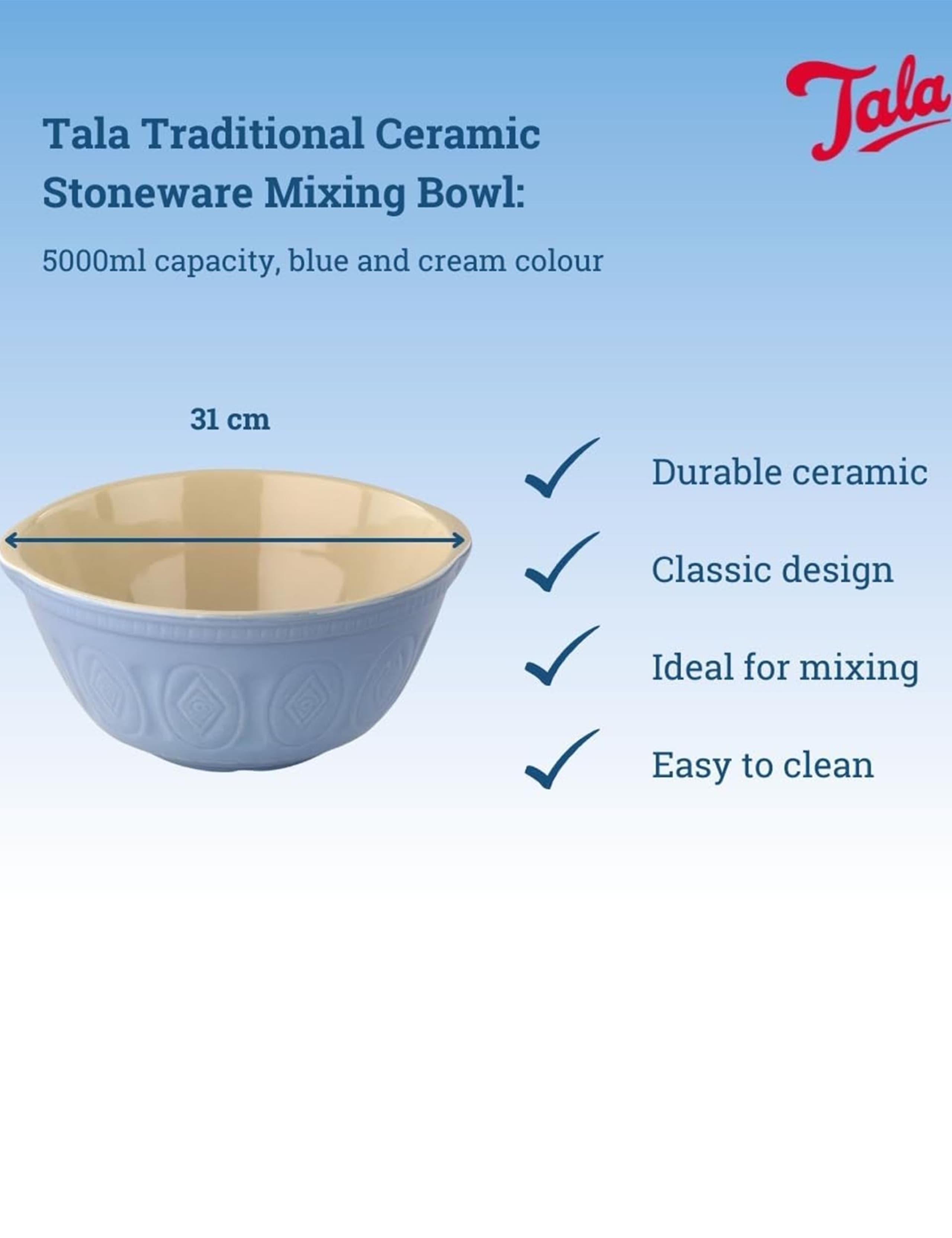 Ceramic 31cm Mixing Bowl 3 of 3