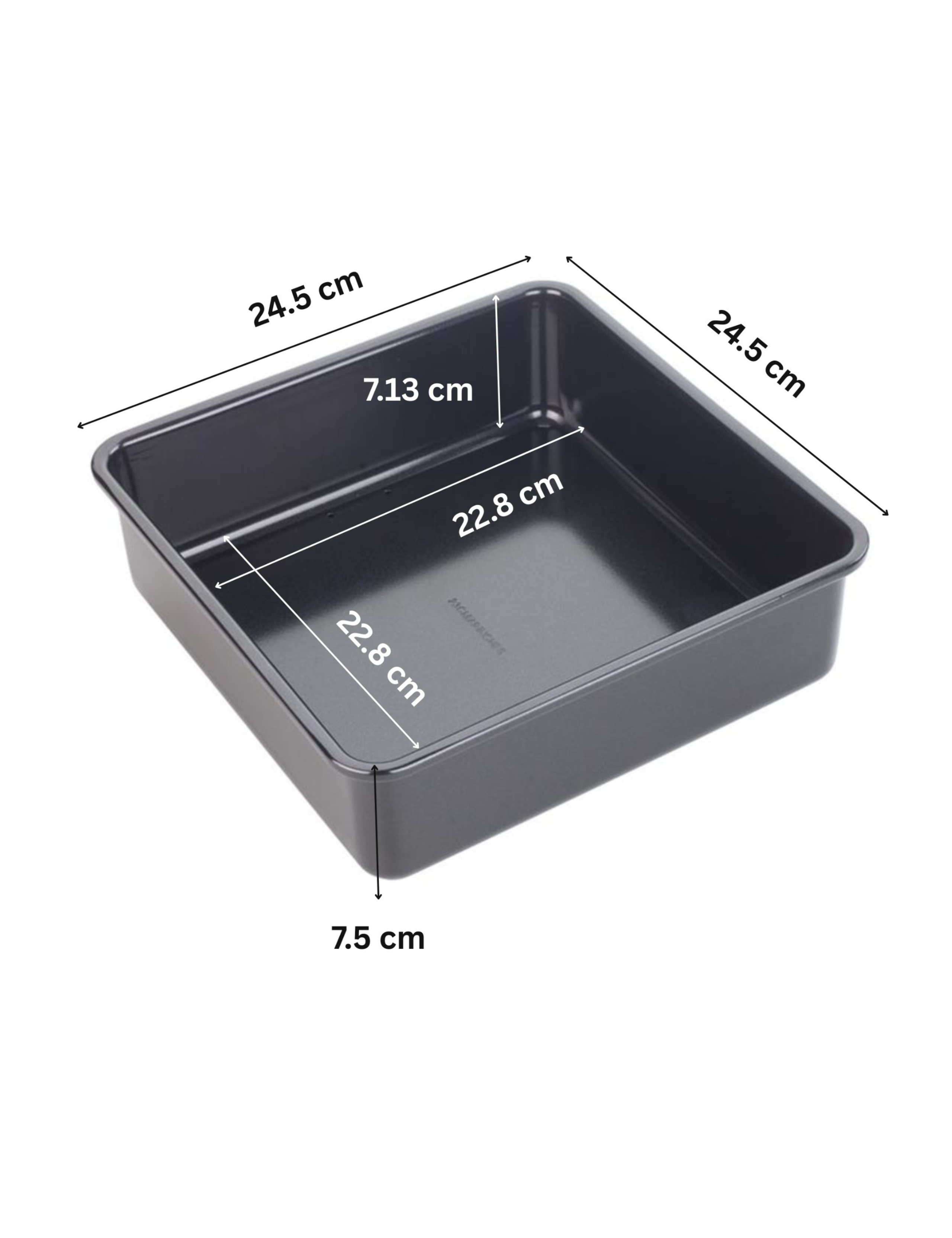 Carbon Steel 23cm Square Cake Tin 3 of 5