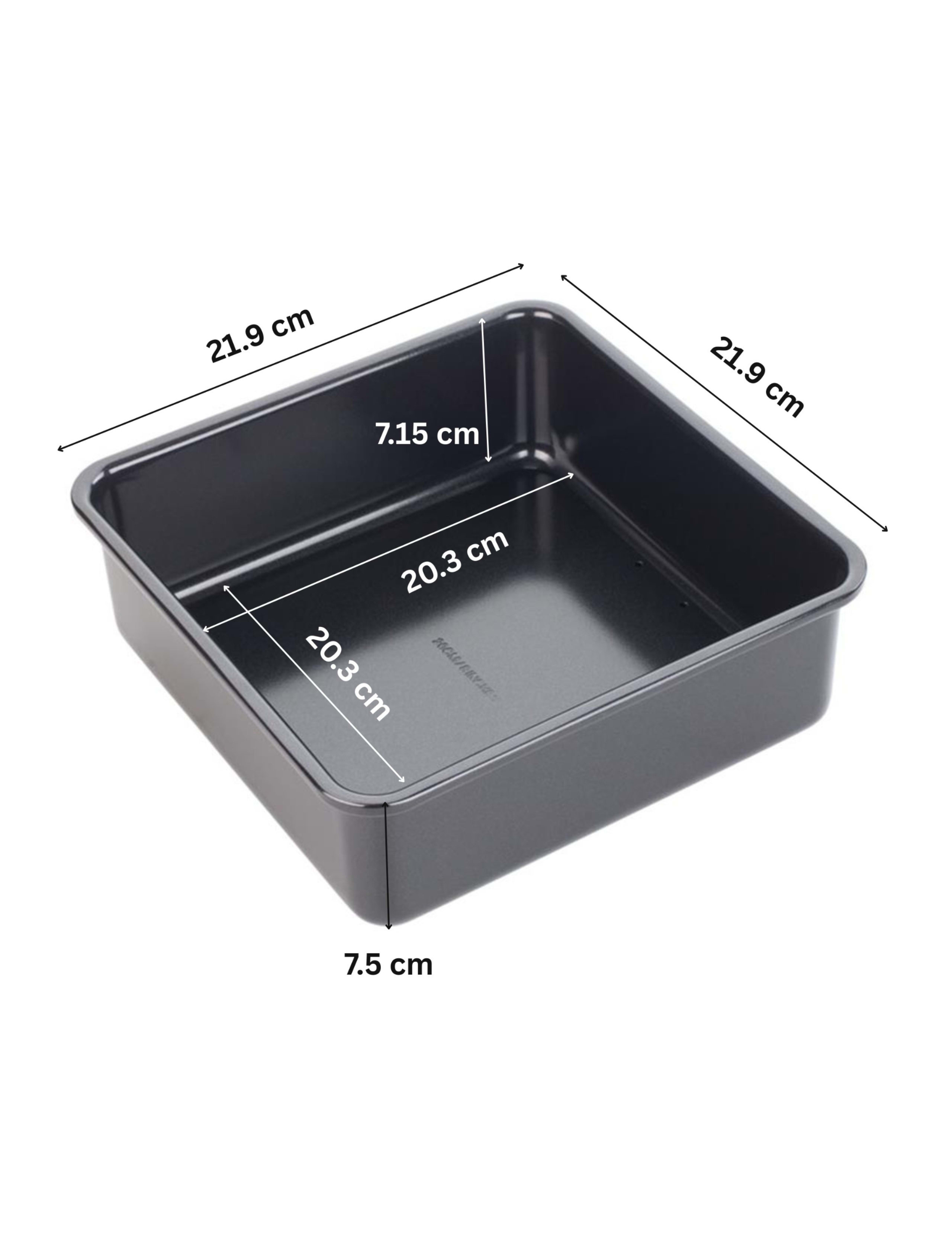 Carbon Steel 20cm Square Cake Tin 3 of 4