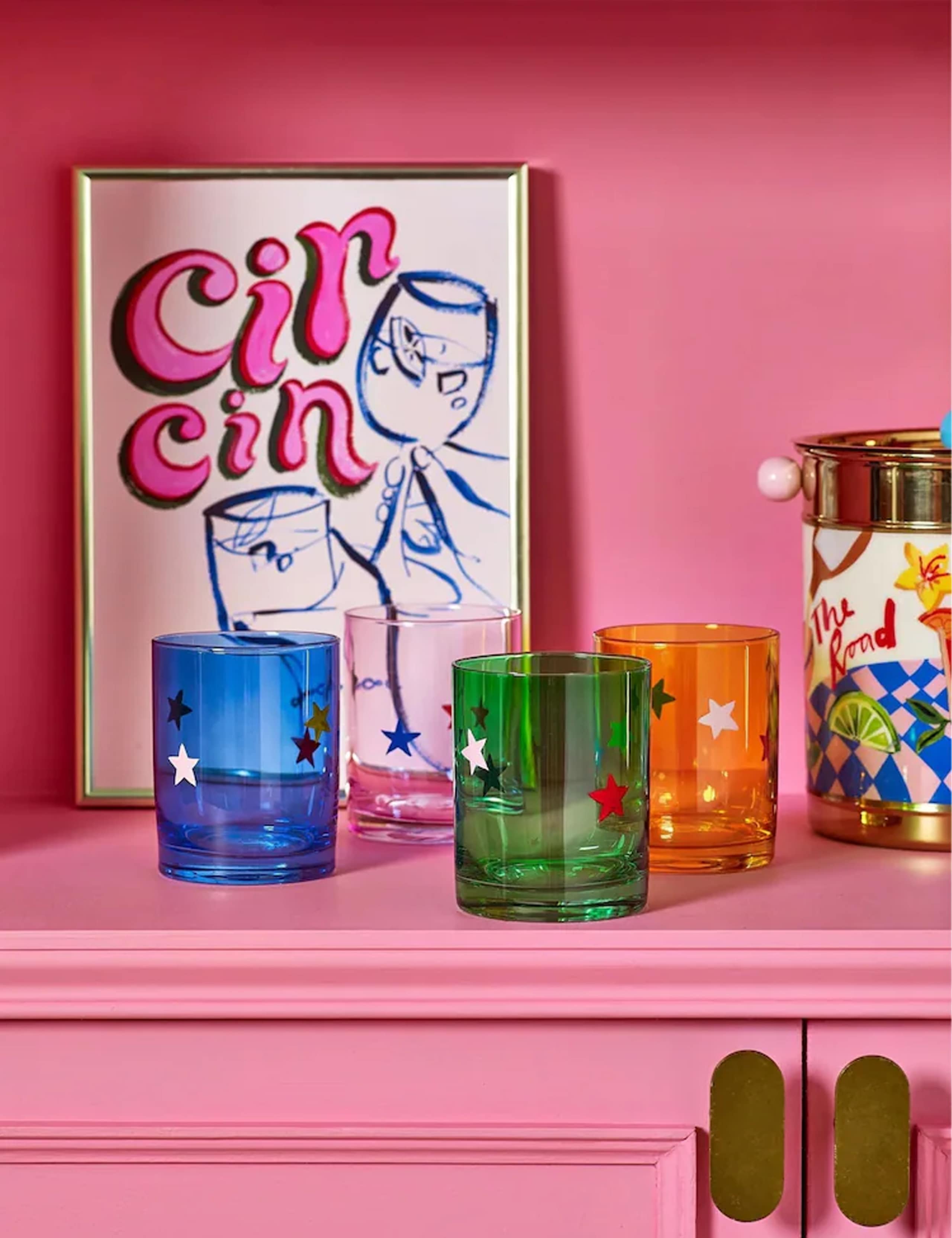 Set of 4 Glass Tumblers 2 of 3
