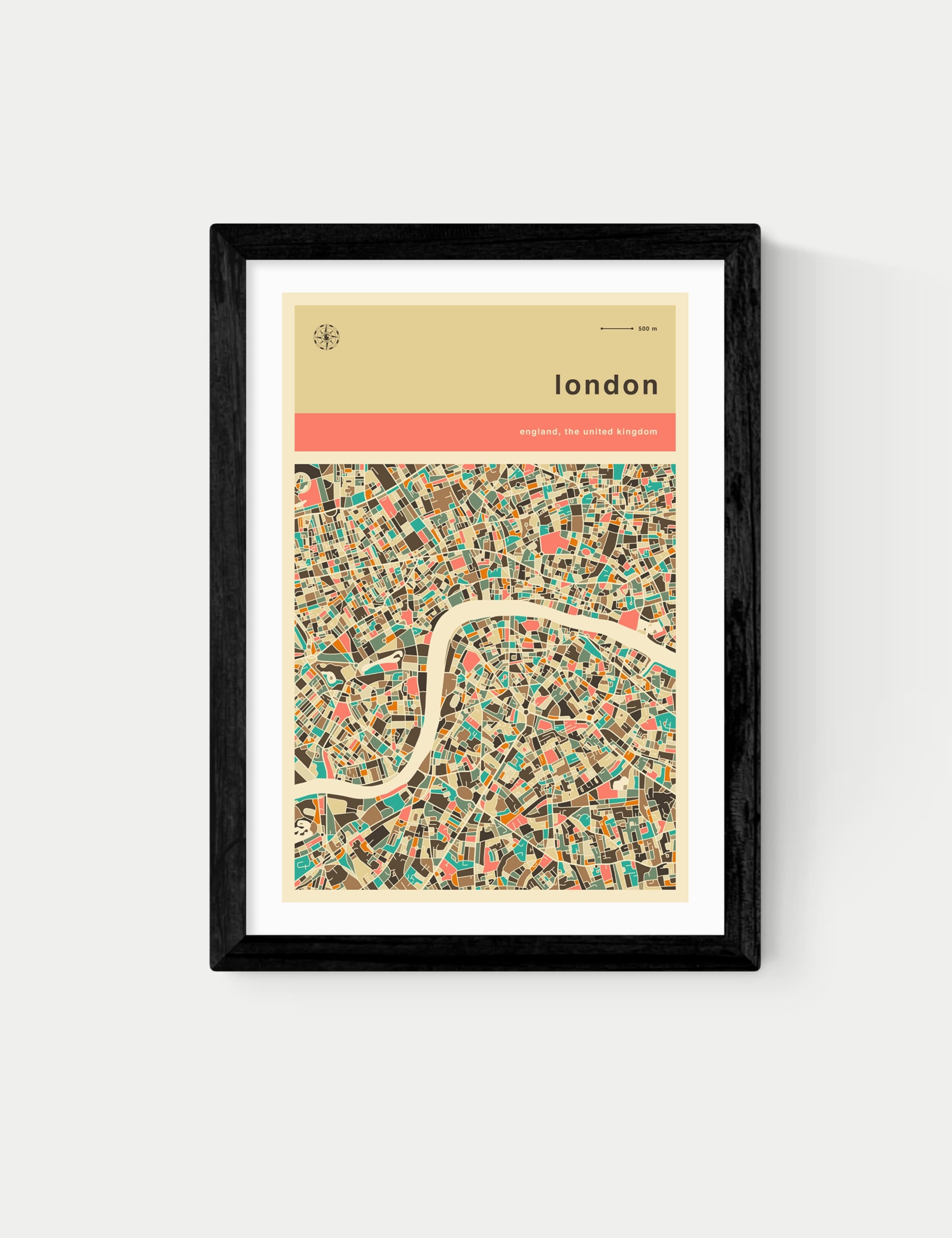 London Streetguide Framed Art Print 1 of 2