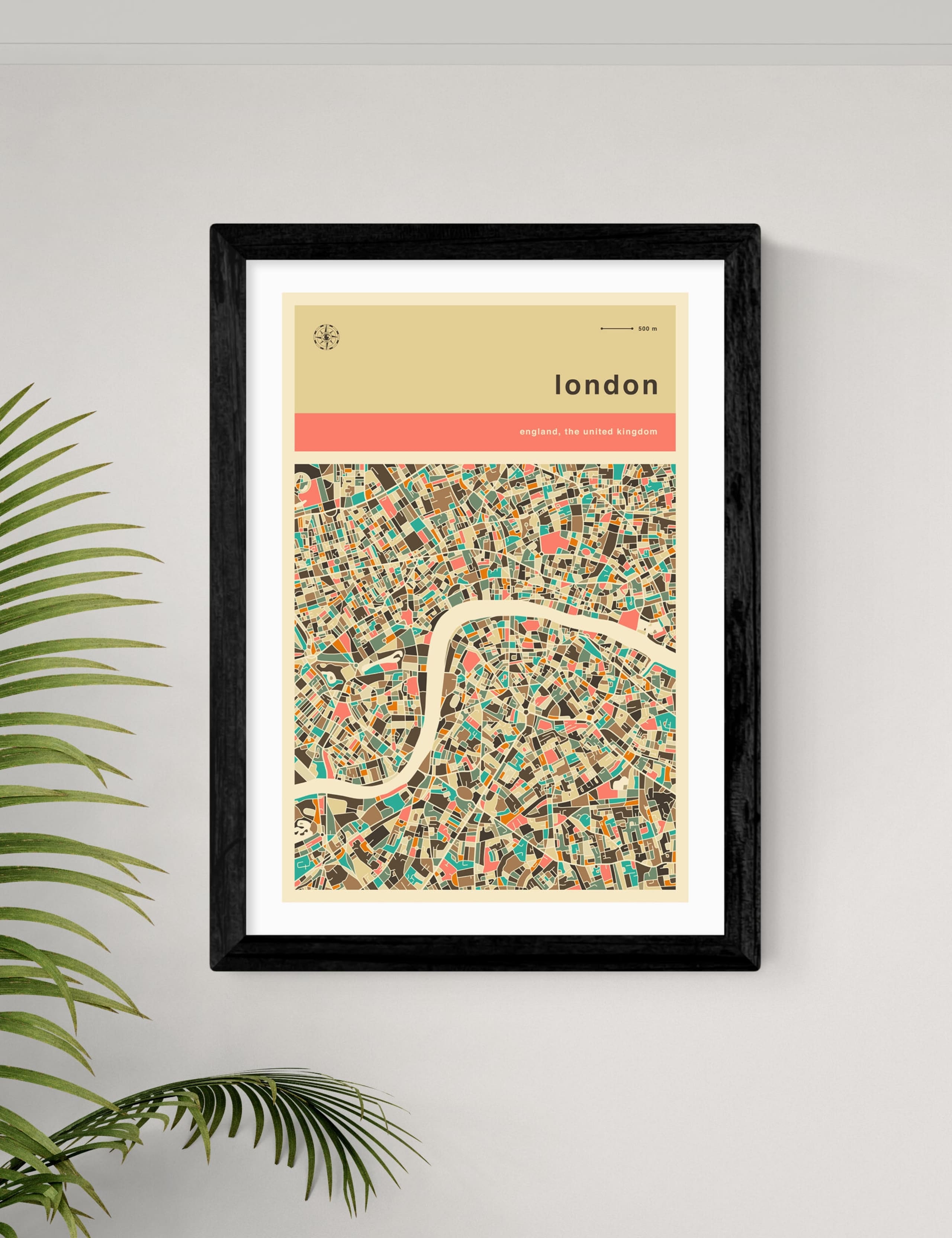 London Streetguide Framed Art Print 2 of 2