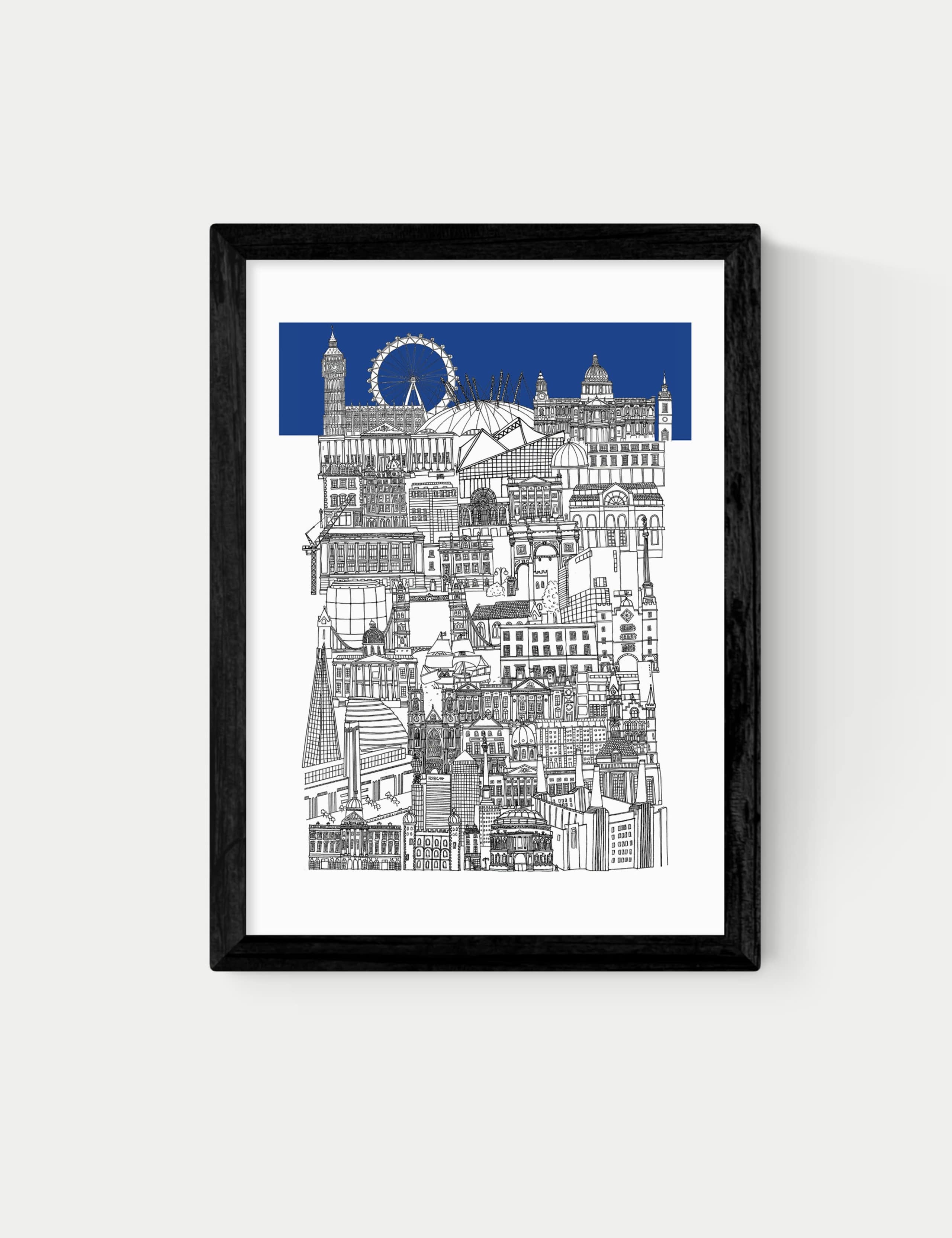London Blue Framed Art Print 1 of 2