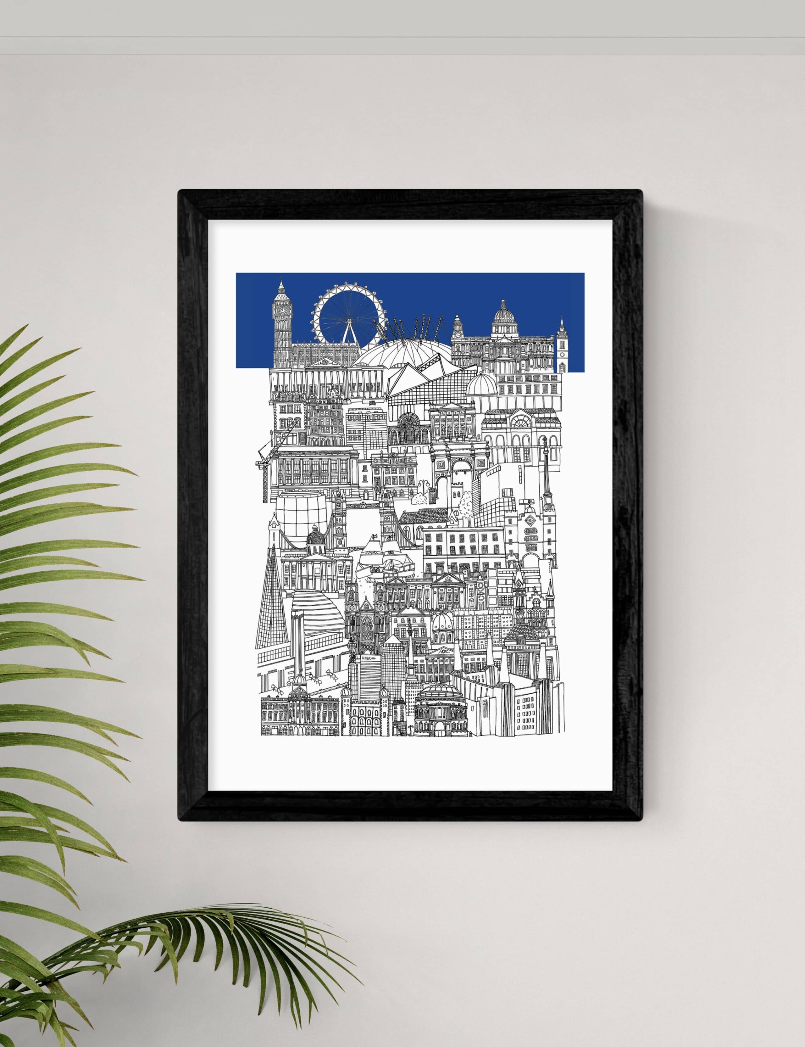 London Blue Framed Art Print 2 of 2